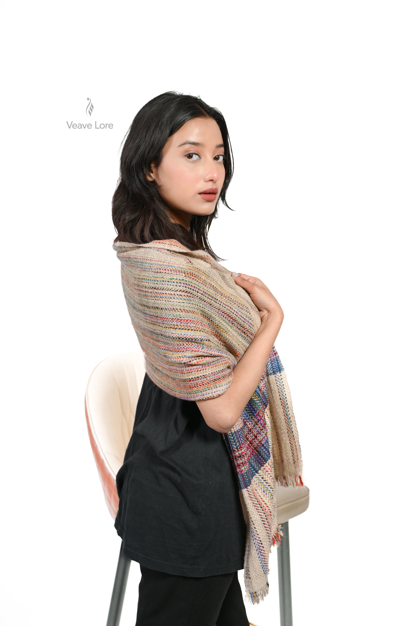Nazm-e-Rang Heavyweight Pashmina Muffler
