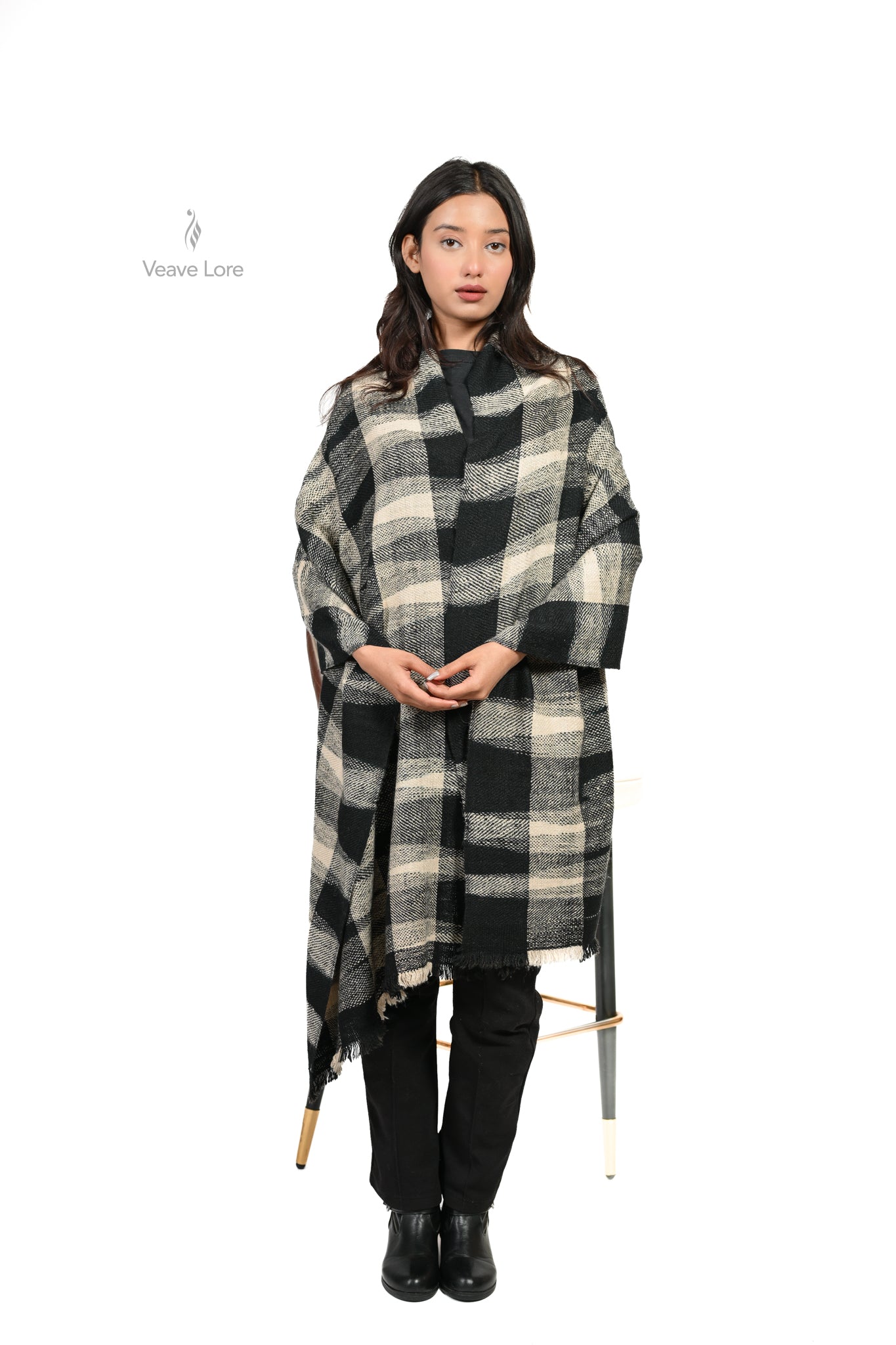 Shabak-e-Siyah Pashmina Heavyweight Stole