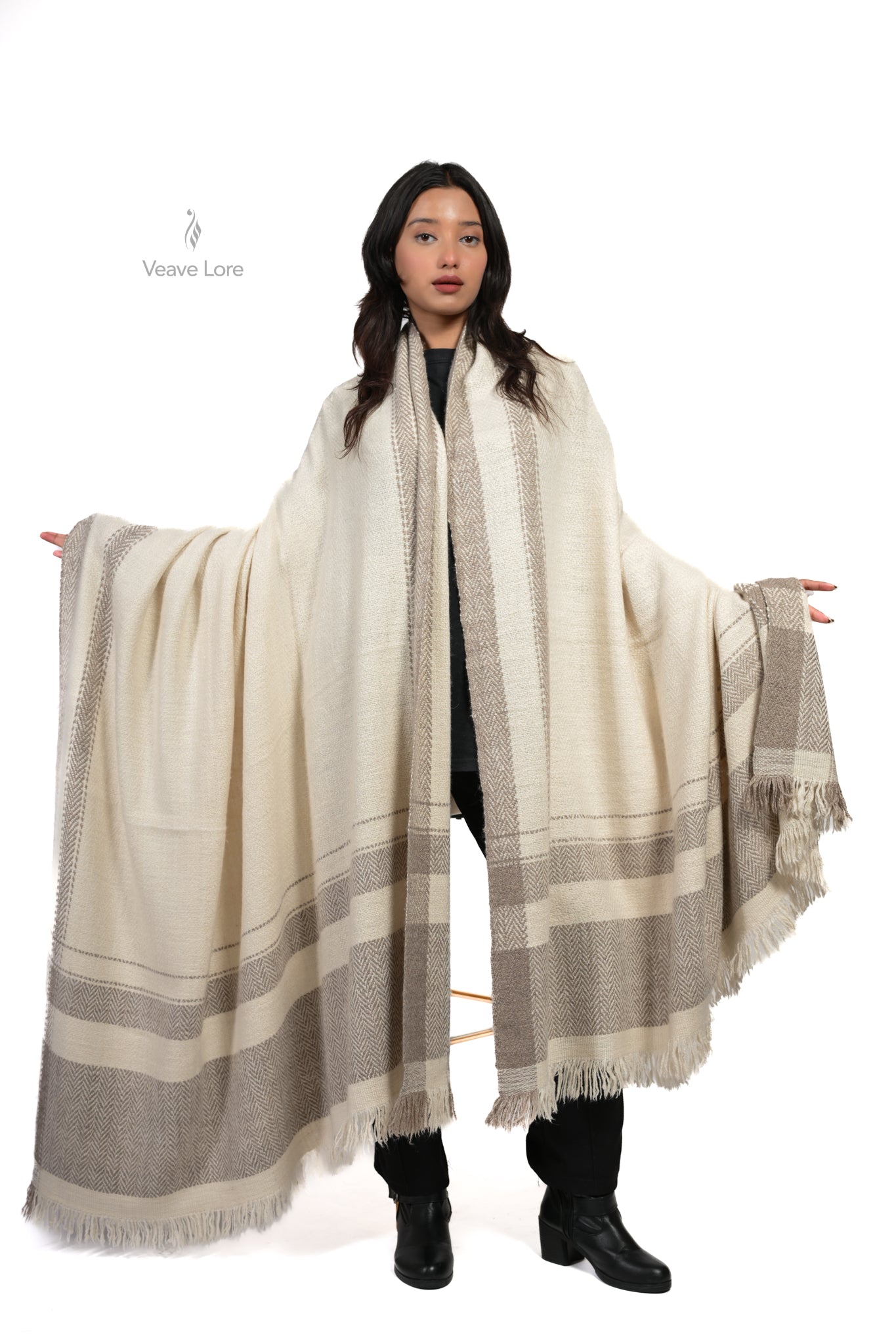 Safed-e-Zamin Pashmina Blanket XL