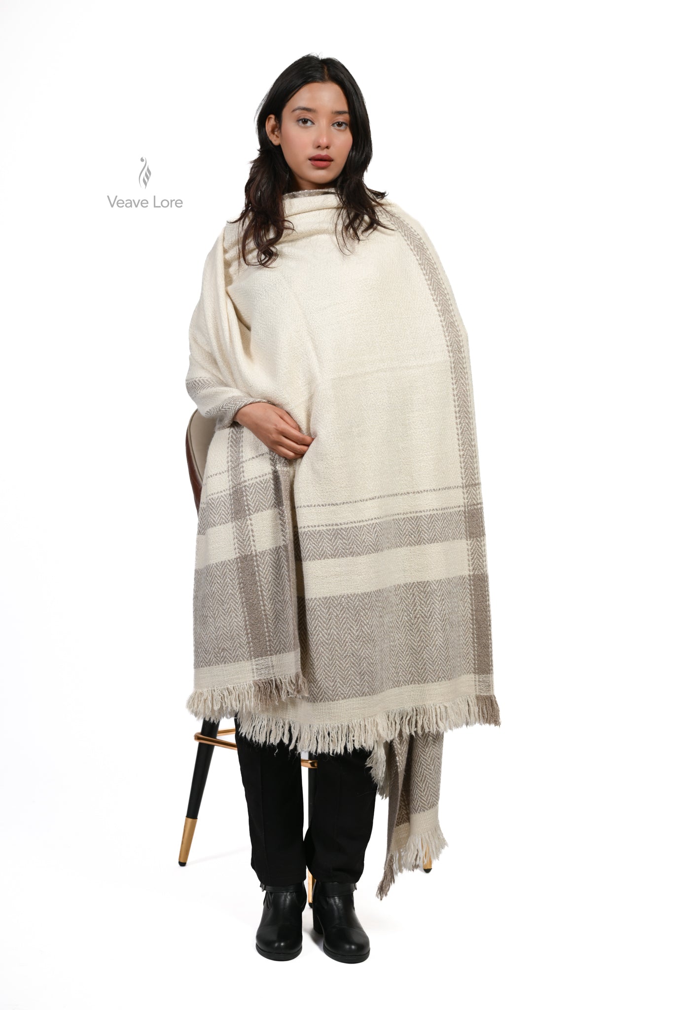 Safed-e-Zamin Pashmina Blanket XL
