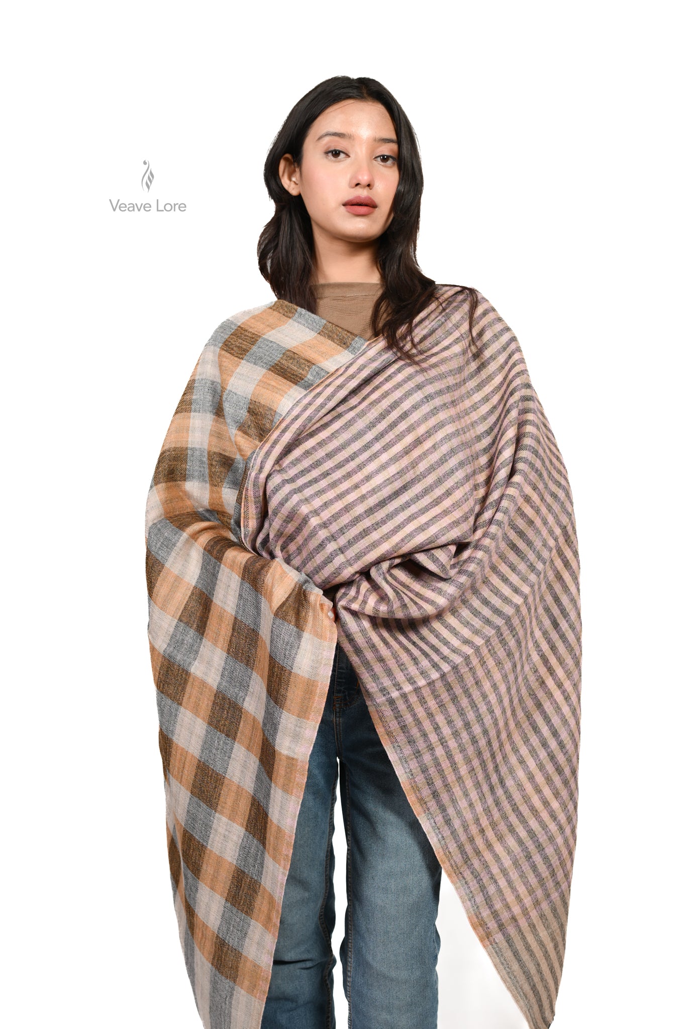 Highland Dusk Fine Wool Stole