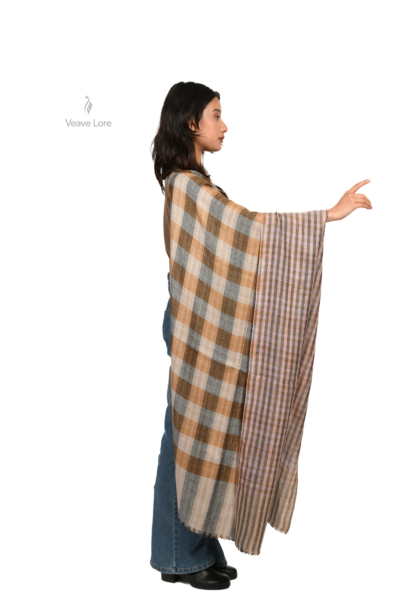 Highland Dusk Fine Wool Stole