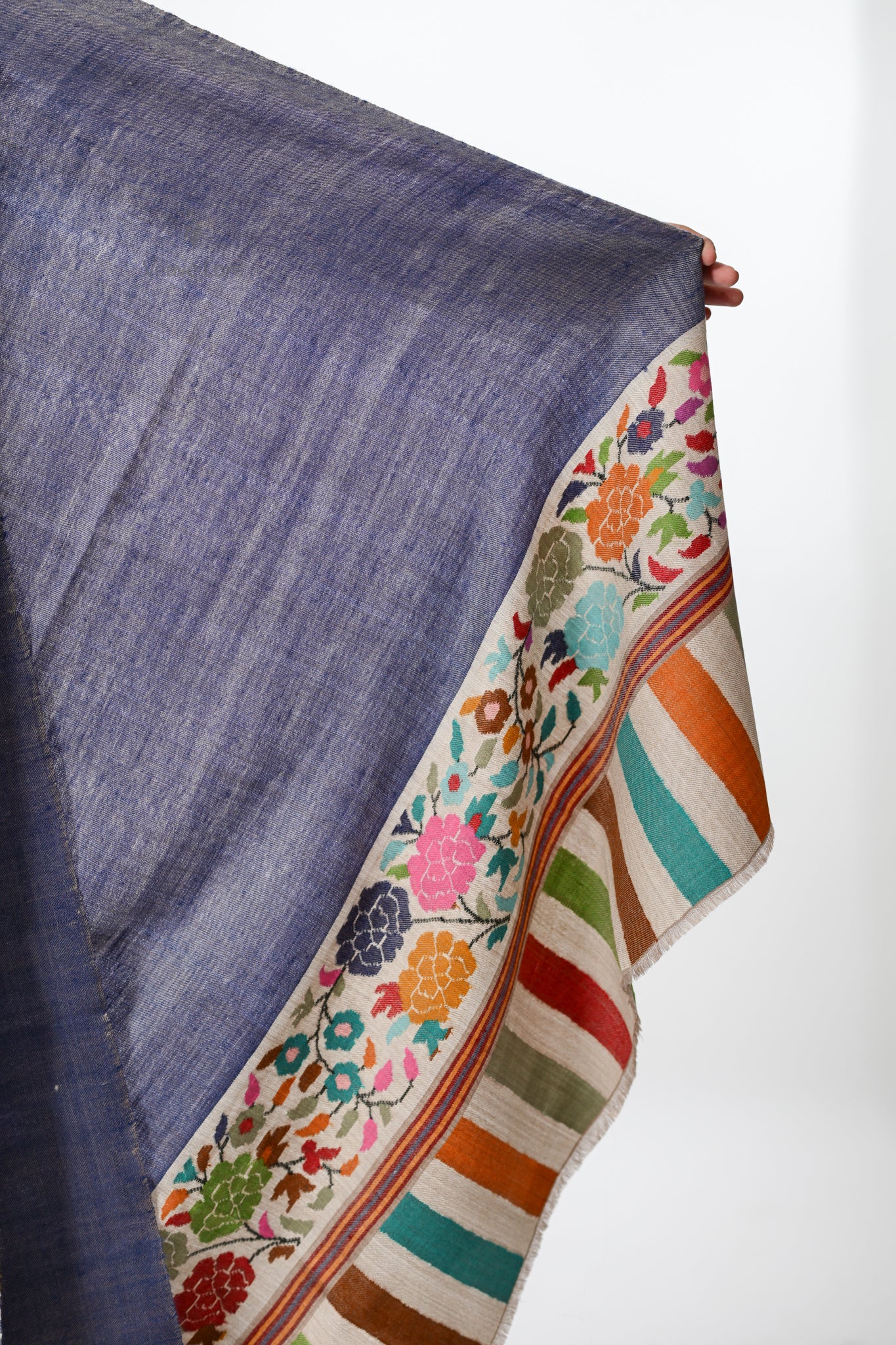 Mehtab-o-Chaman — Moonlight & Garden Pashmina Shawl