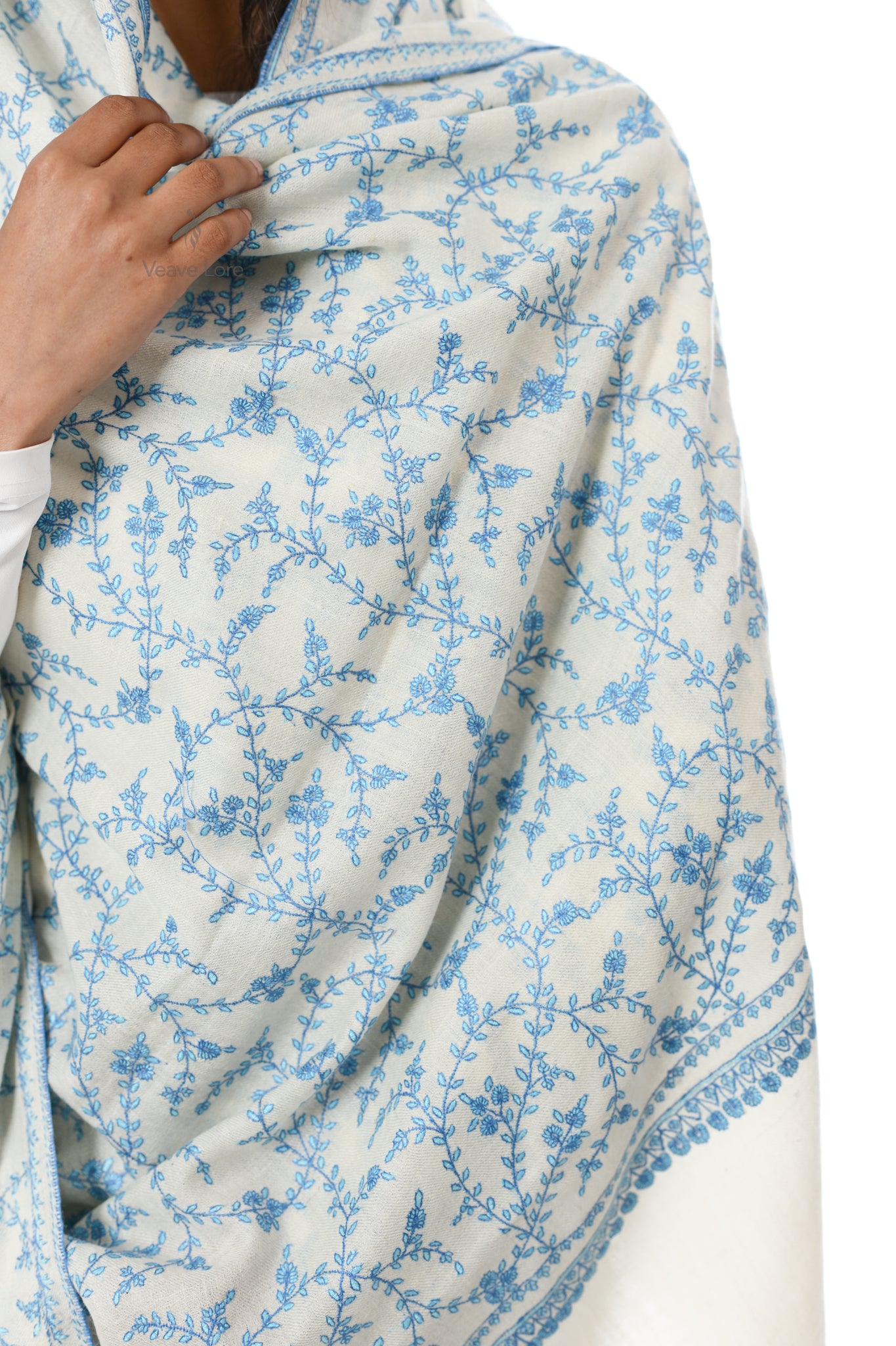 Aasman-o-Barf Pashmina Shawl