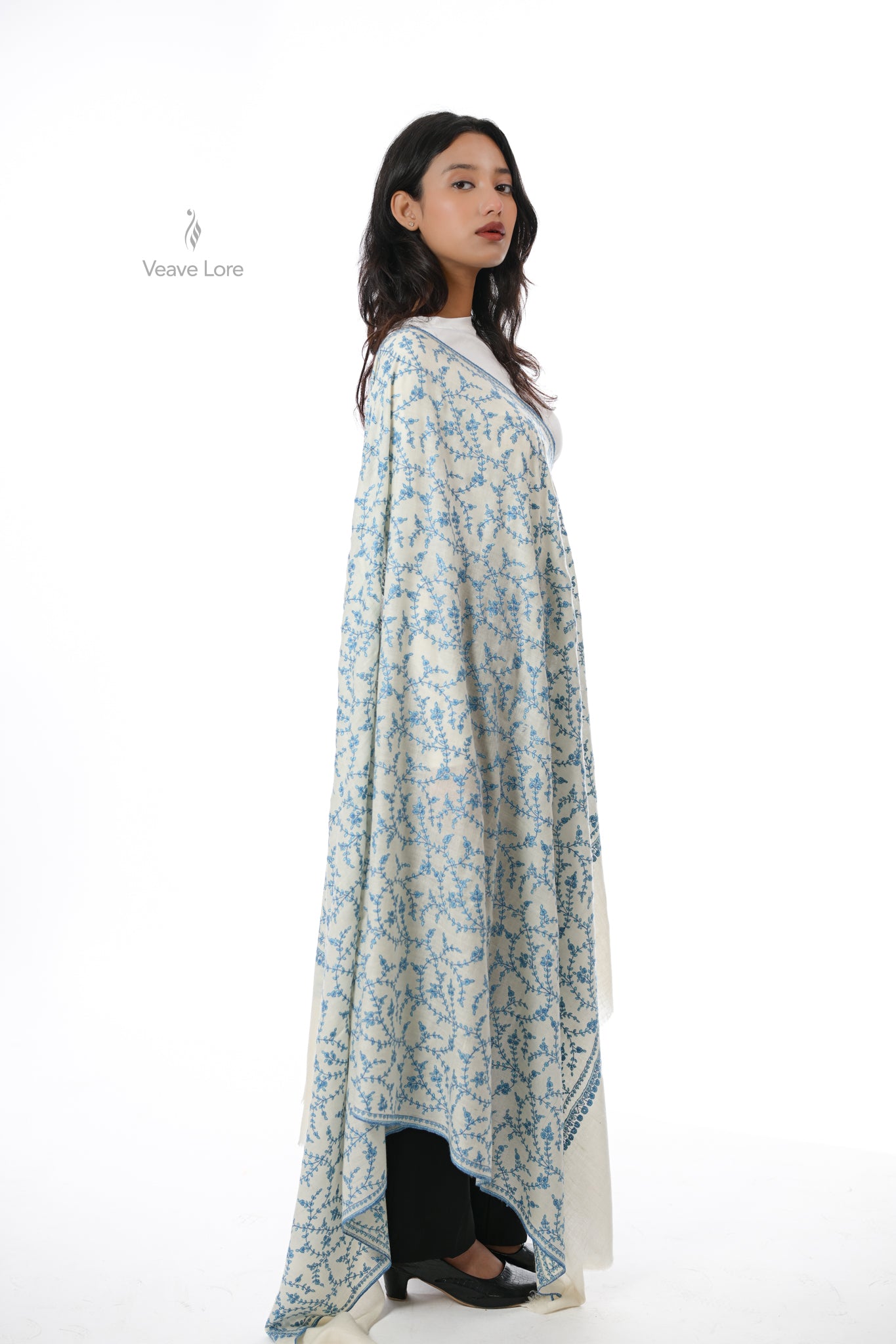 Aasman-o-Barf Pashmina Shawl