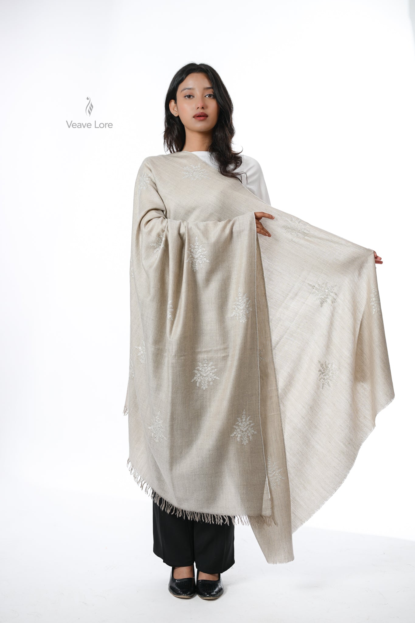 Shabnam & Fawn Pashmina Shawl