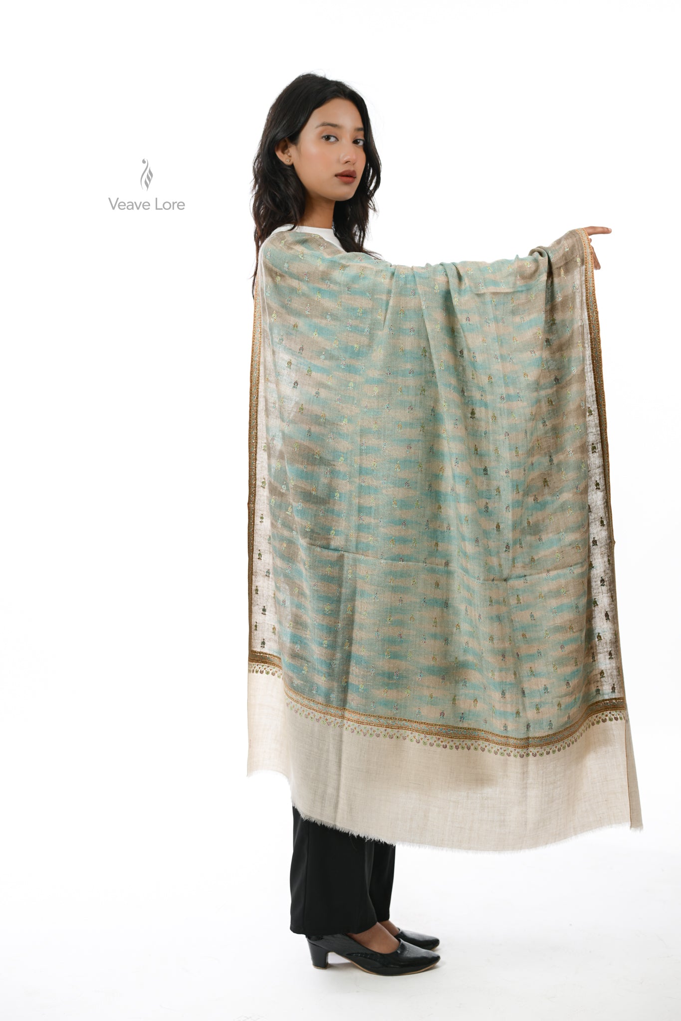 Jheel & Mist Pashmina Shawl