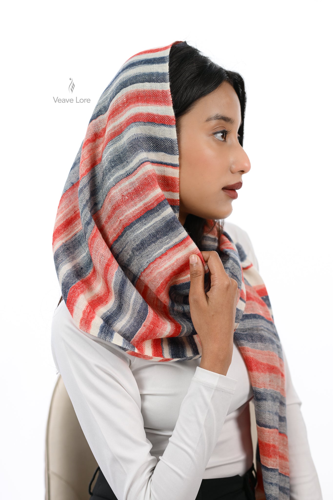 Crimson Twilight (Shafaq-e-Shab) Pashmina Muffler