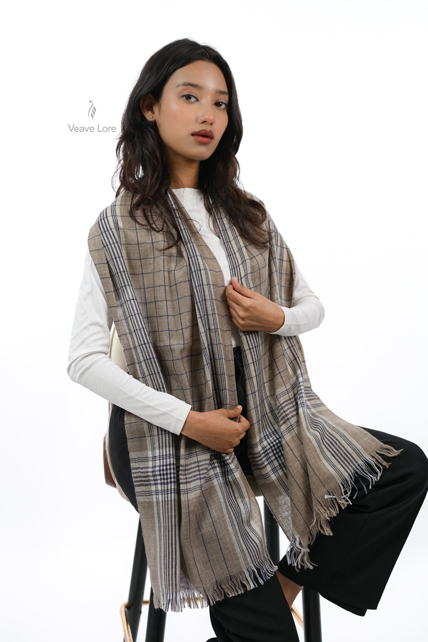 Midnight Check (Chaukhan-e-Shab) Pashmina Muffler