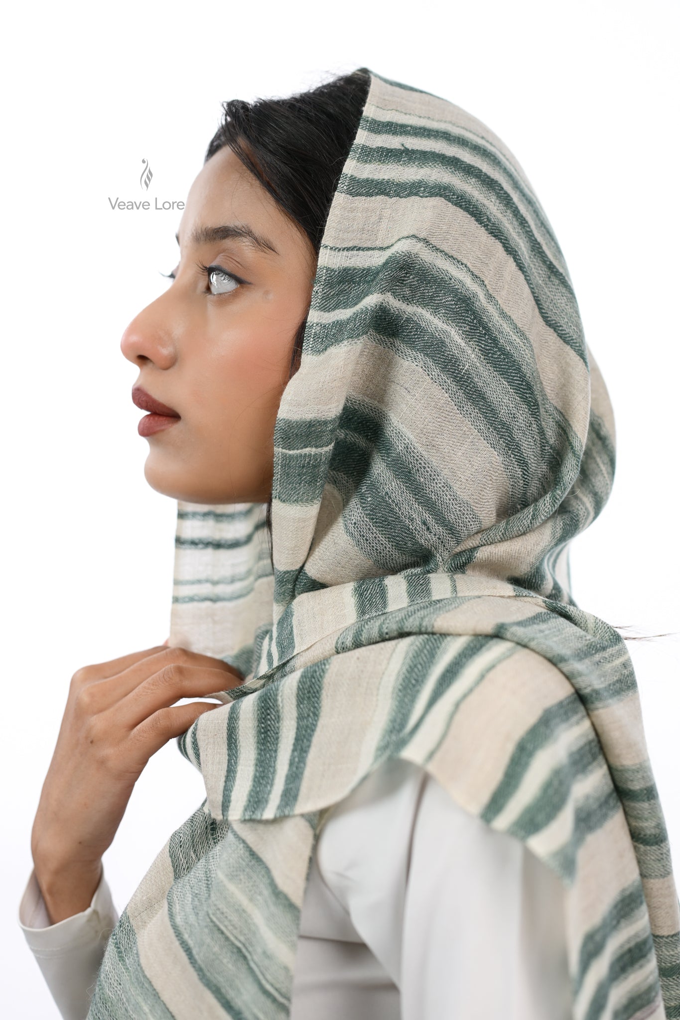Verdant Ridge (Silsila-e-Zamarru) Pashmina Muffler