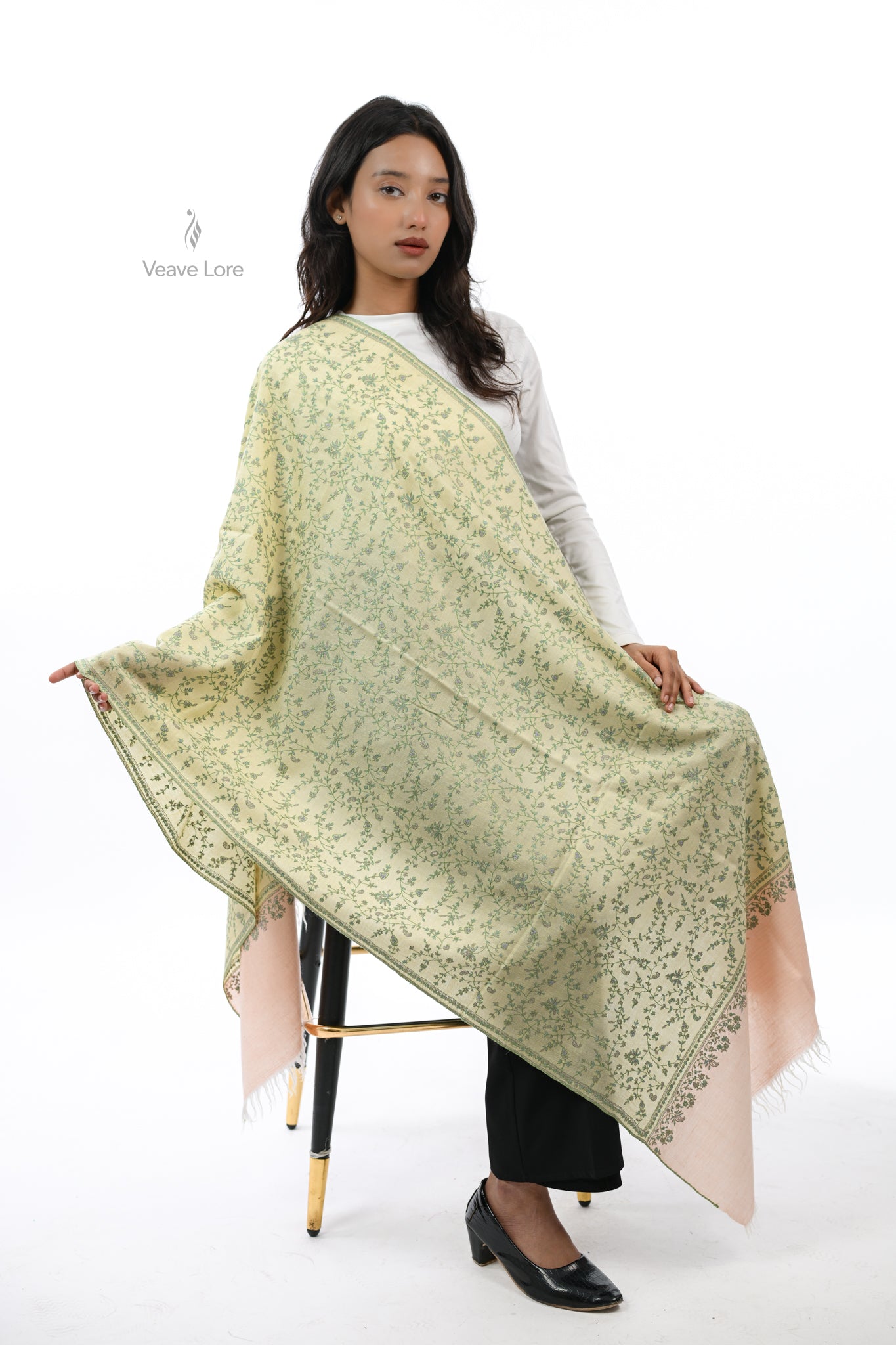Basant & Blush Pashmina Stole