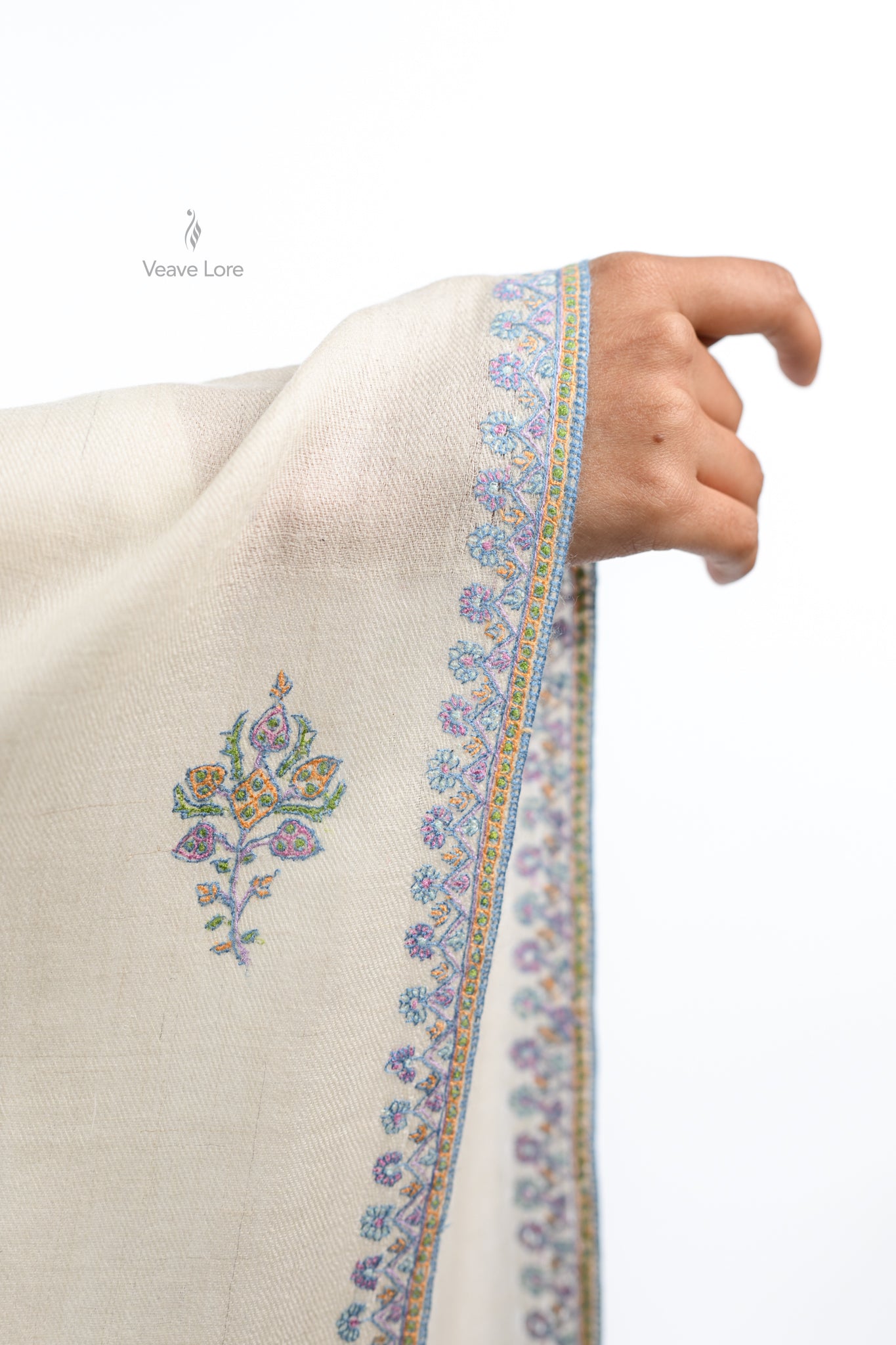 Lilac & Sadaf Pashmina Stole