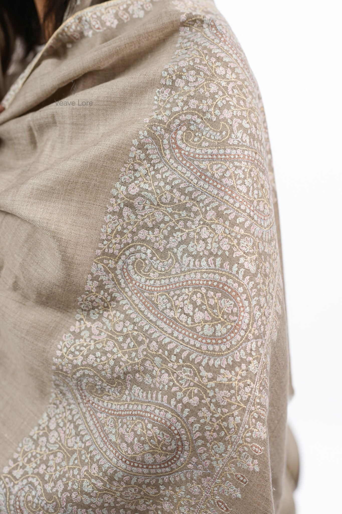 Badaam & Petal Pashmina Stole