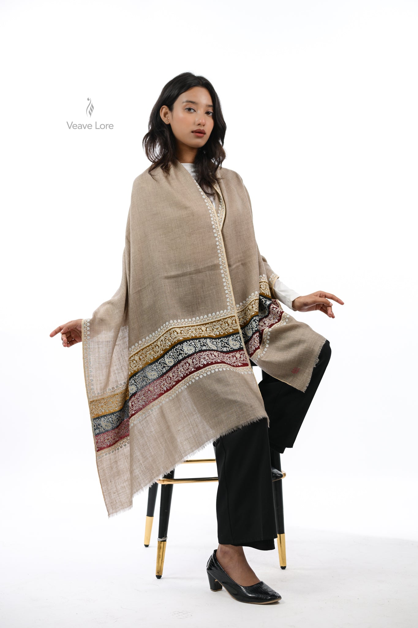 Nayaab Regalia Pashmina Stole