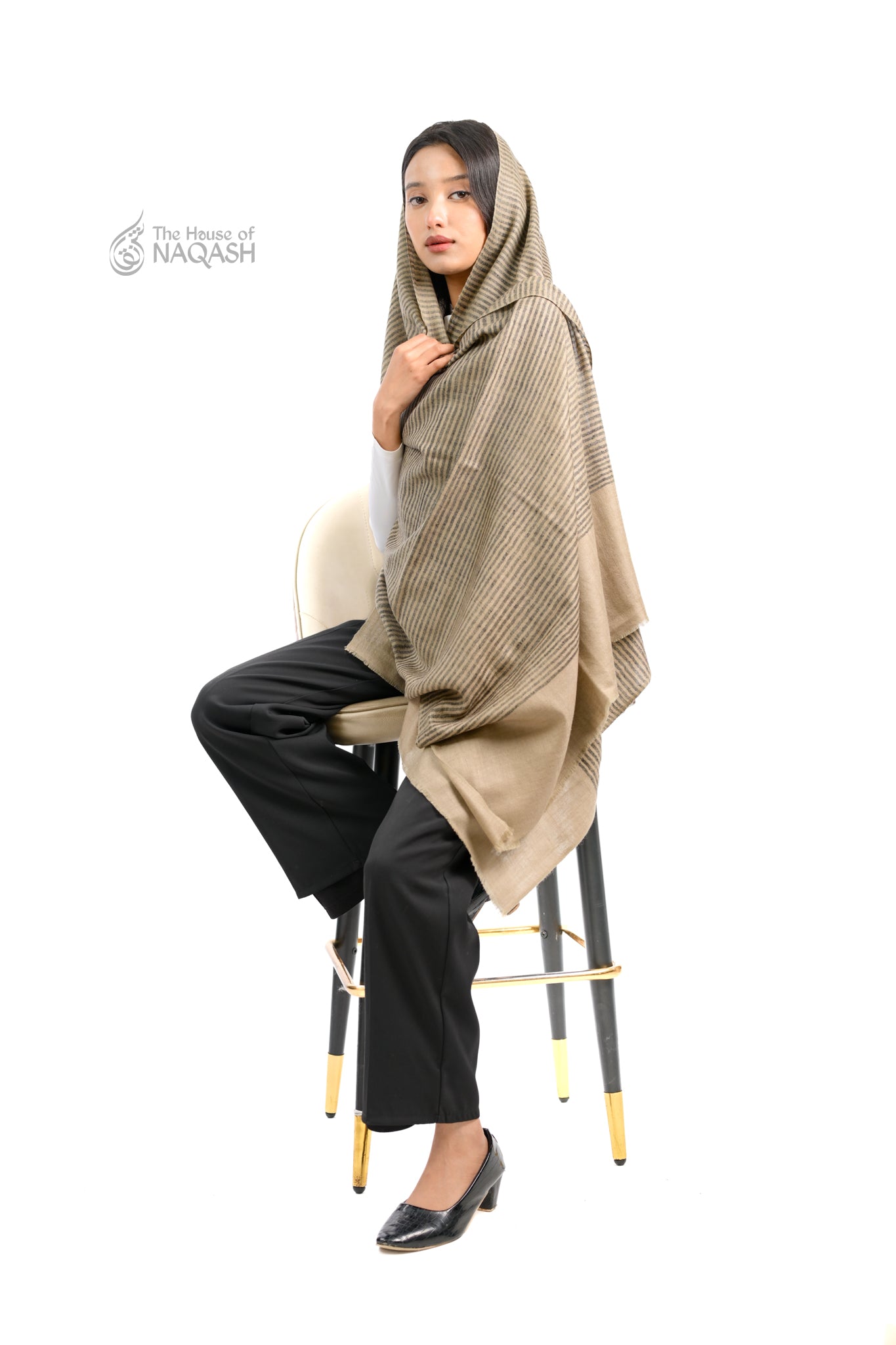 Café Noir Striped Wrap