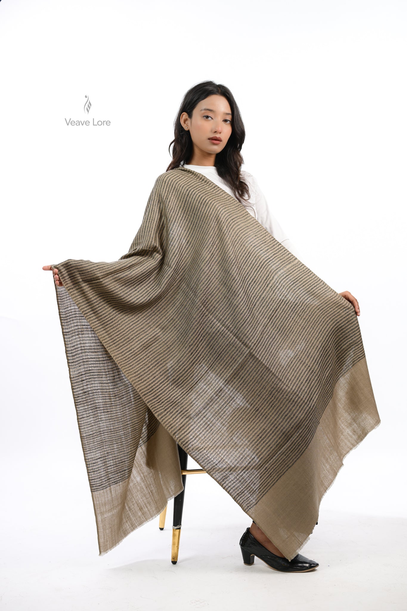 Ash Khatt Pashmina Stole