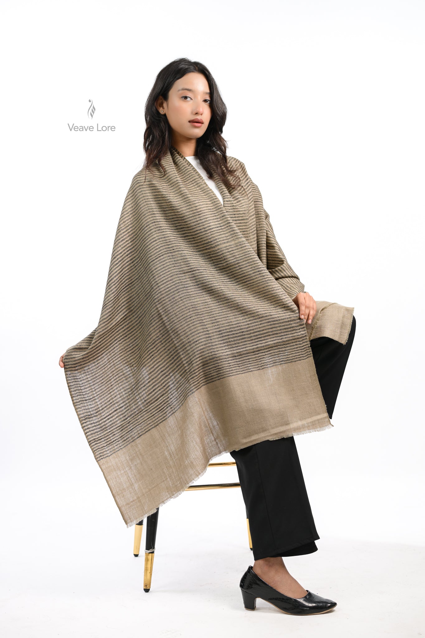 Ash Khatt Pashmina Stole
