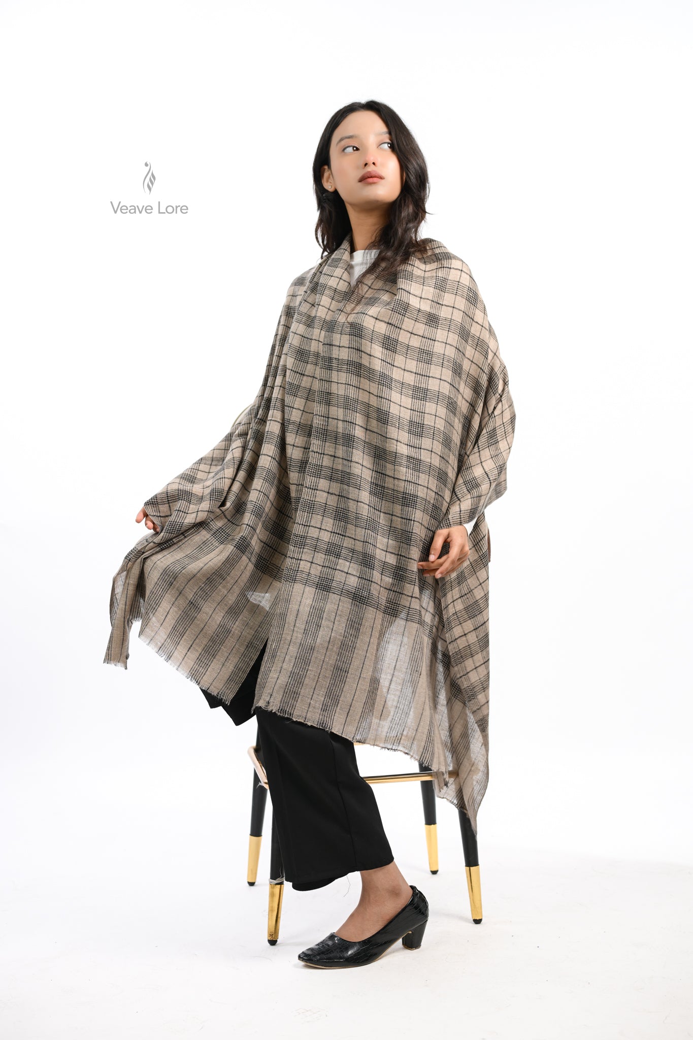 Shatranj Birch Pashmina Stole