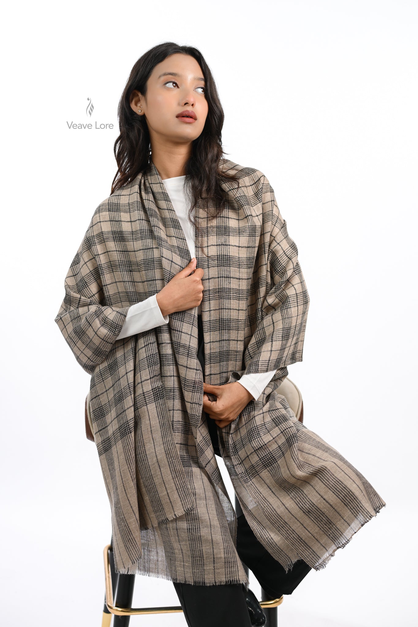 Shatranj Birch Pashmina Stole