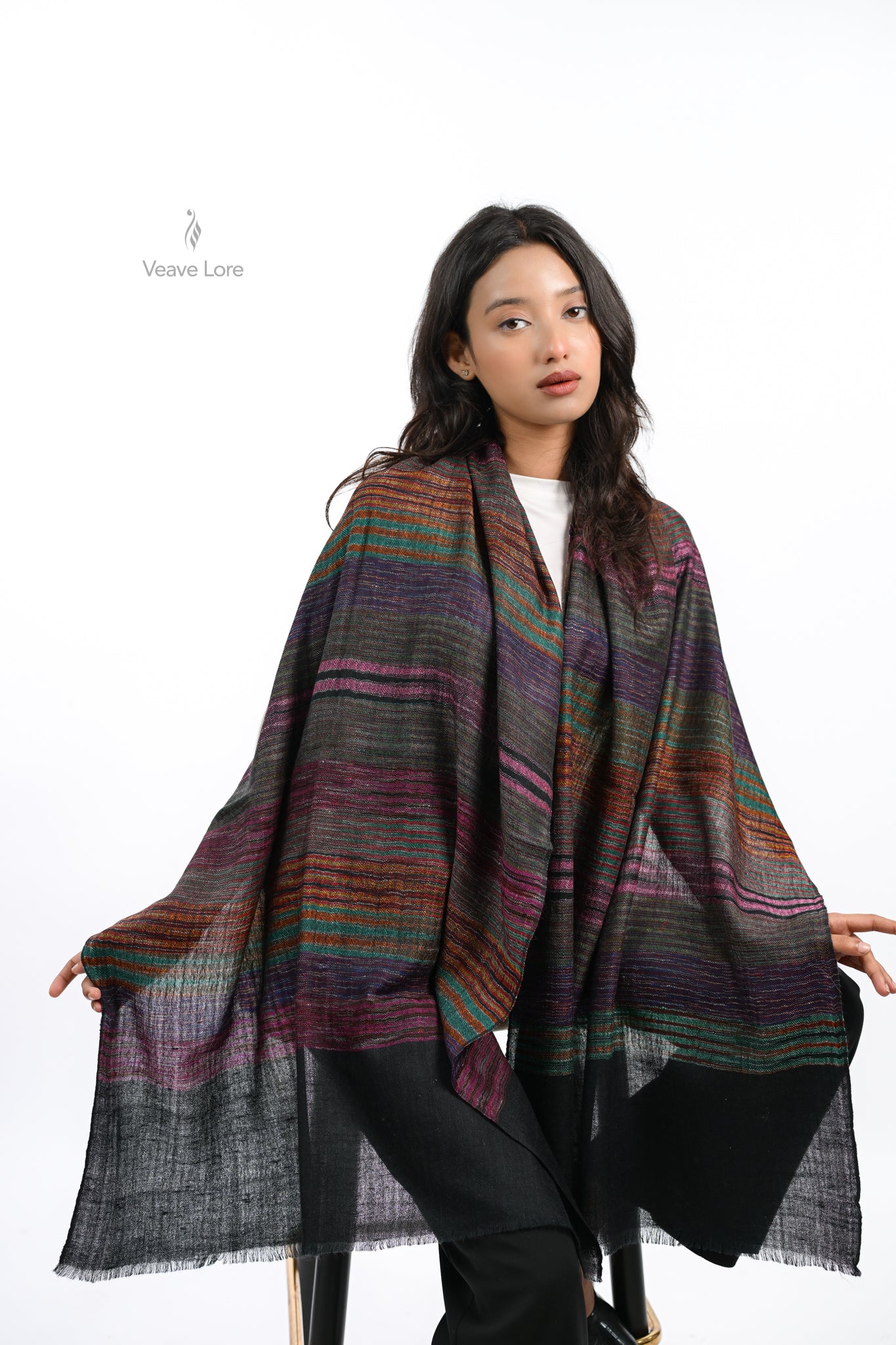 Gohar Ember Pashmina Stole