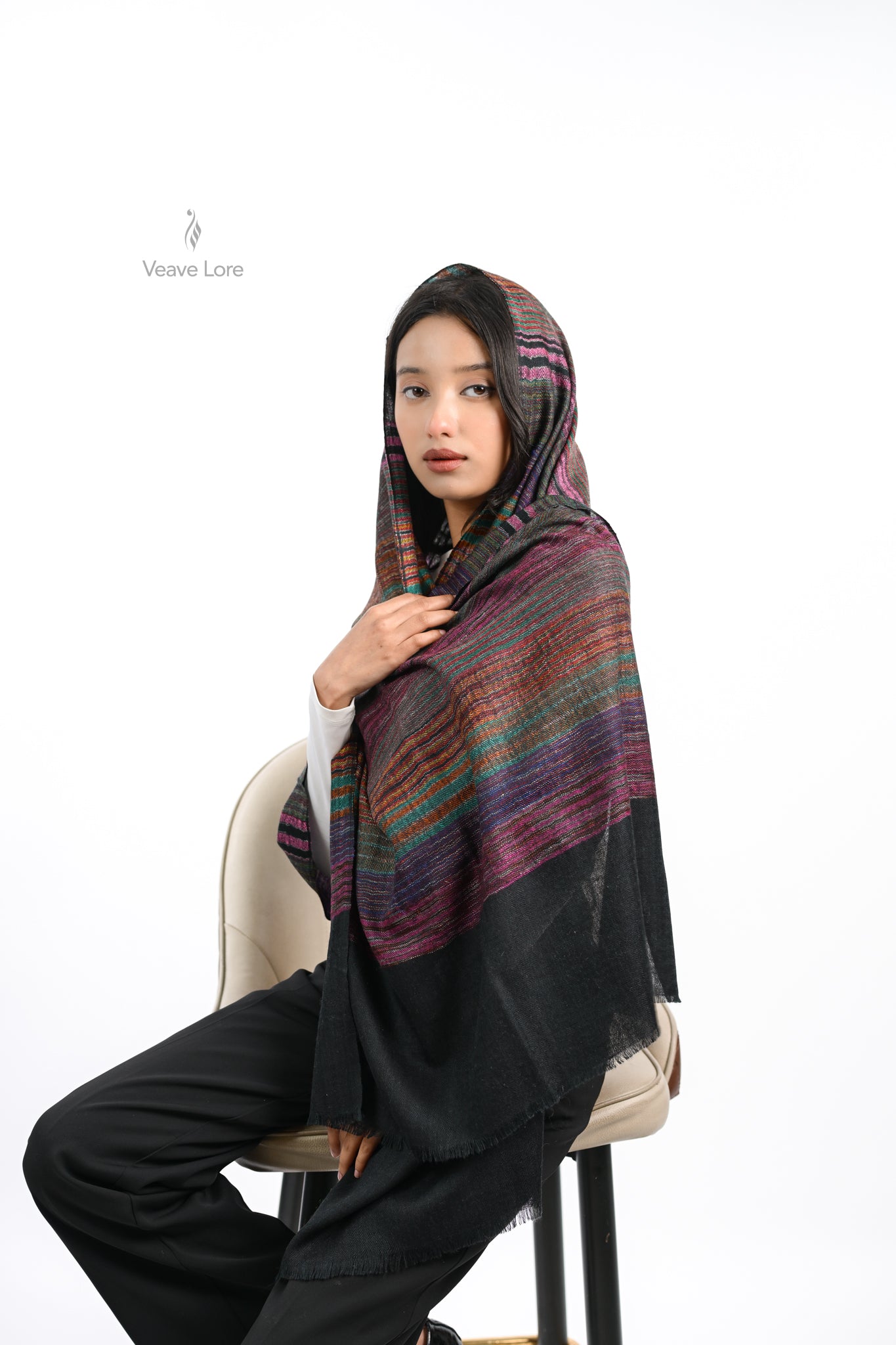 Gohar Ember Pashmina Stole