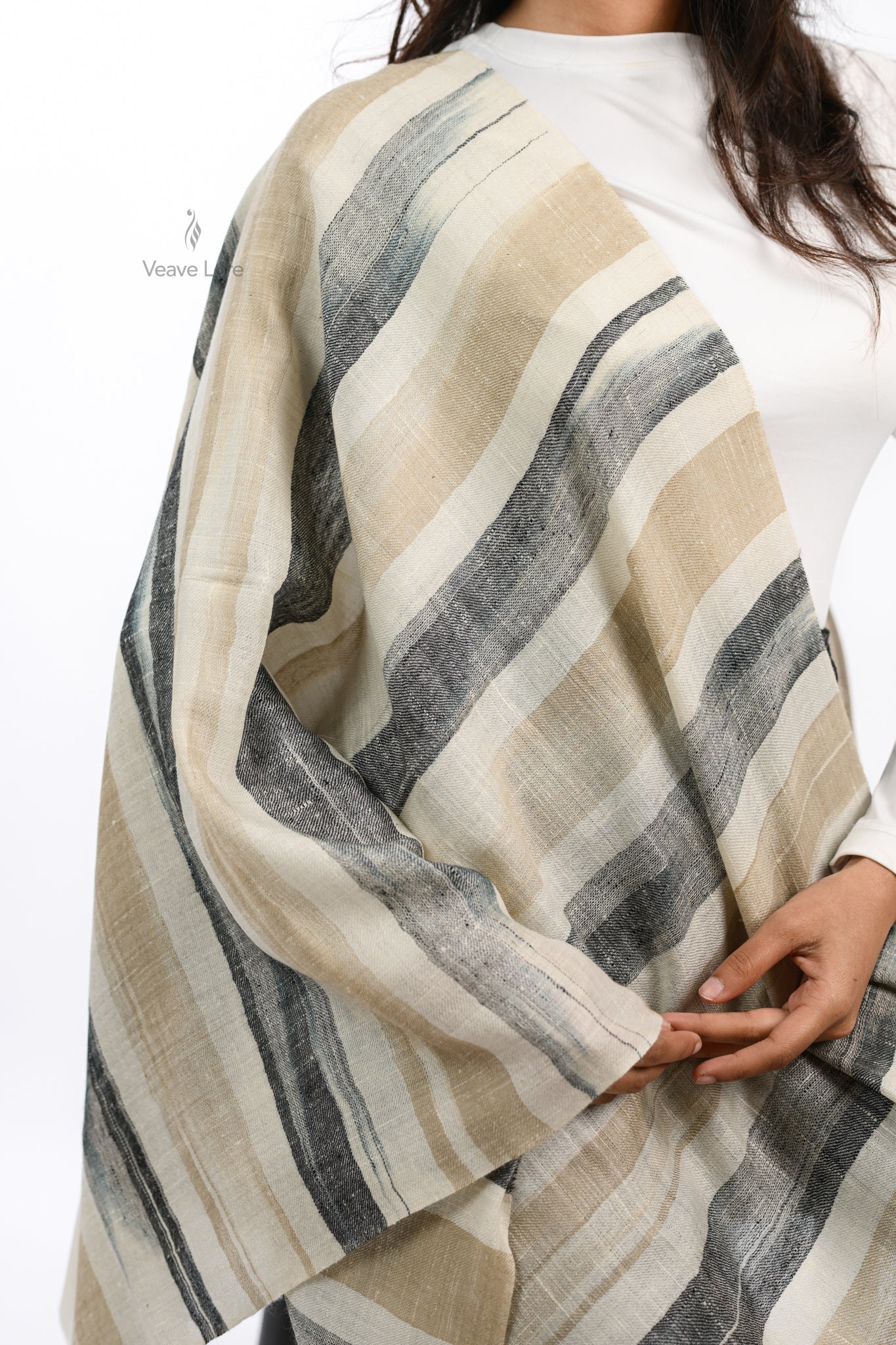 Qalam Drift Pashmina Stole