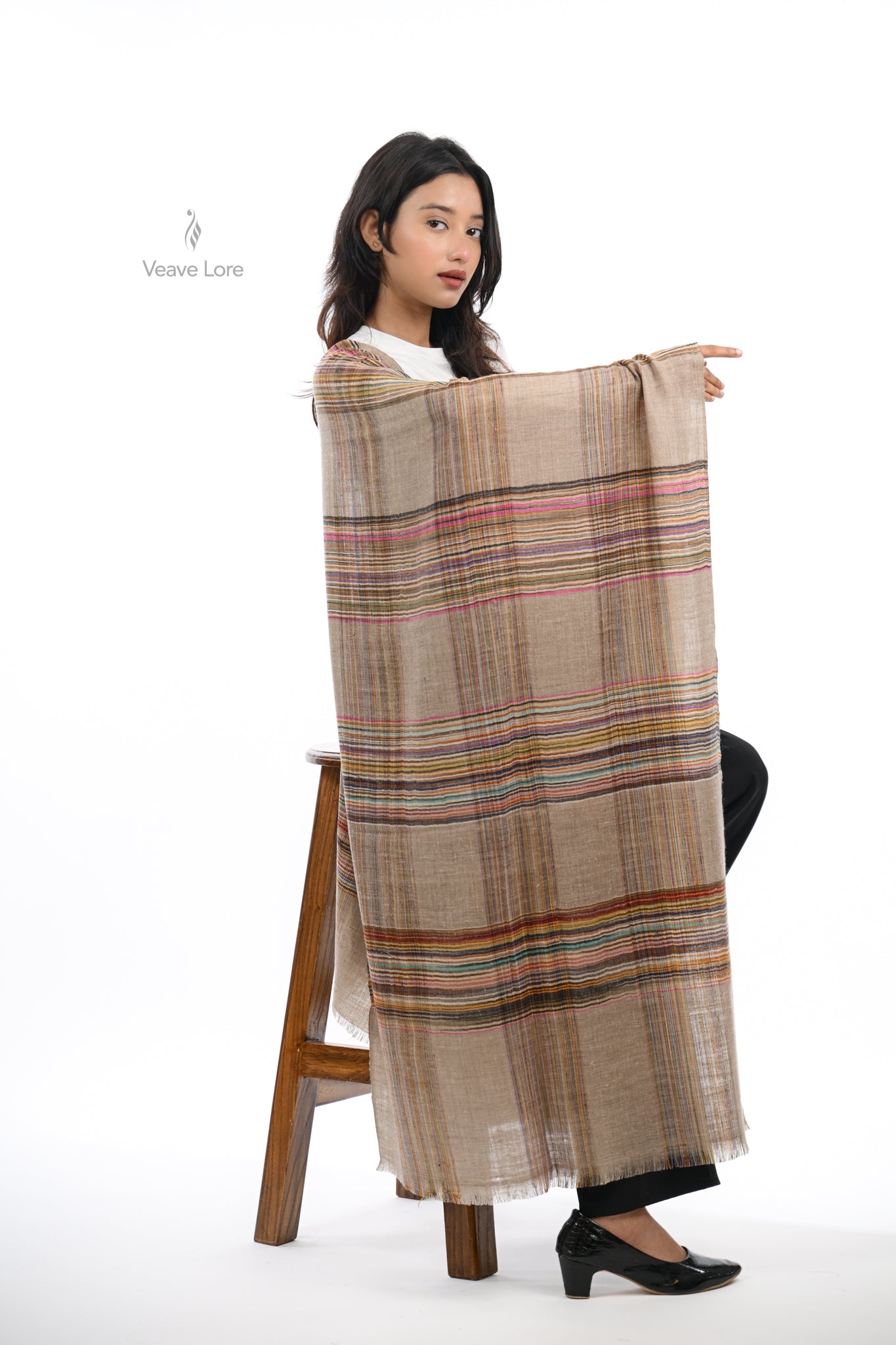 Shokh & Reg Pashmina Stole