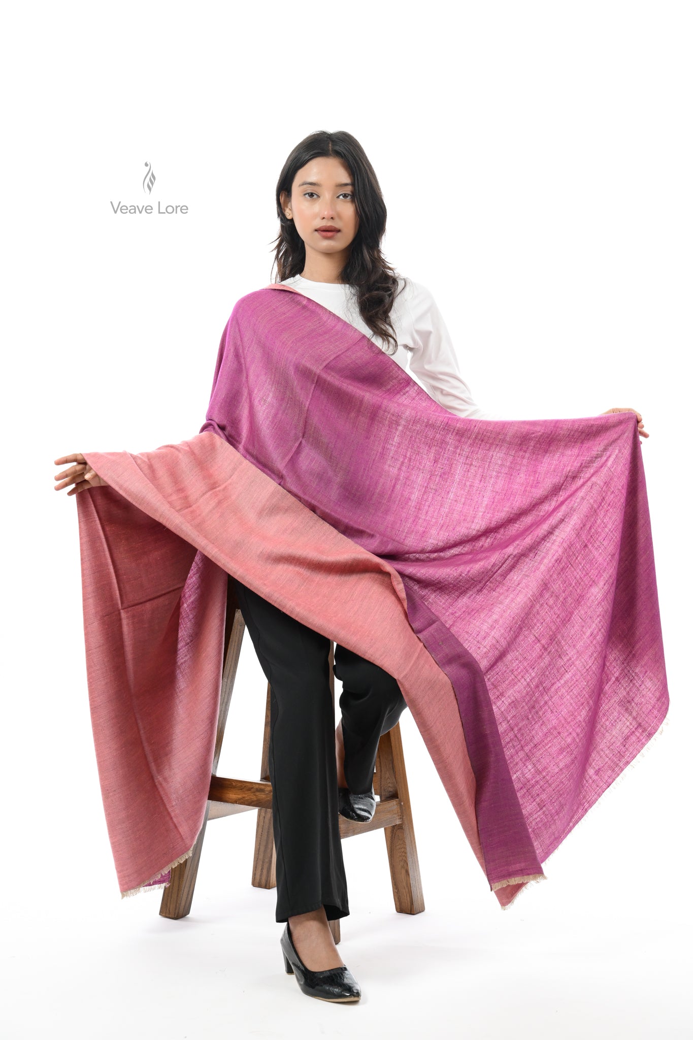 Arghavan Blush Pashmina Shawl