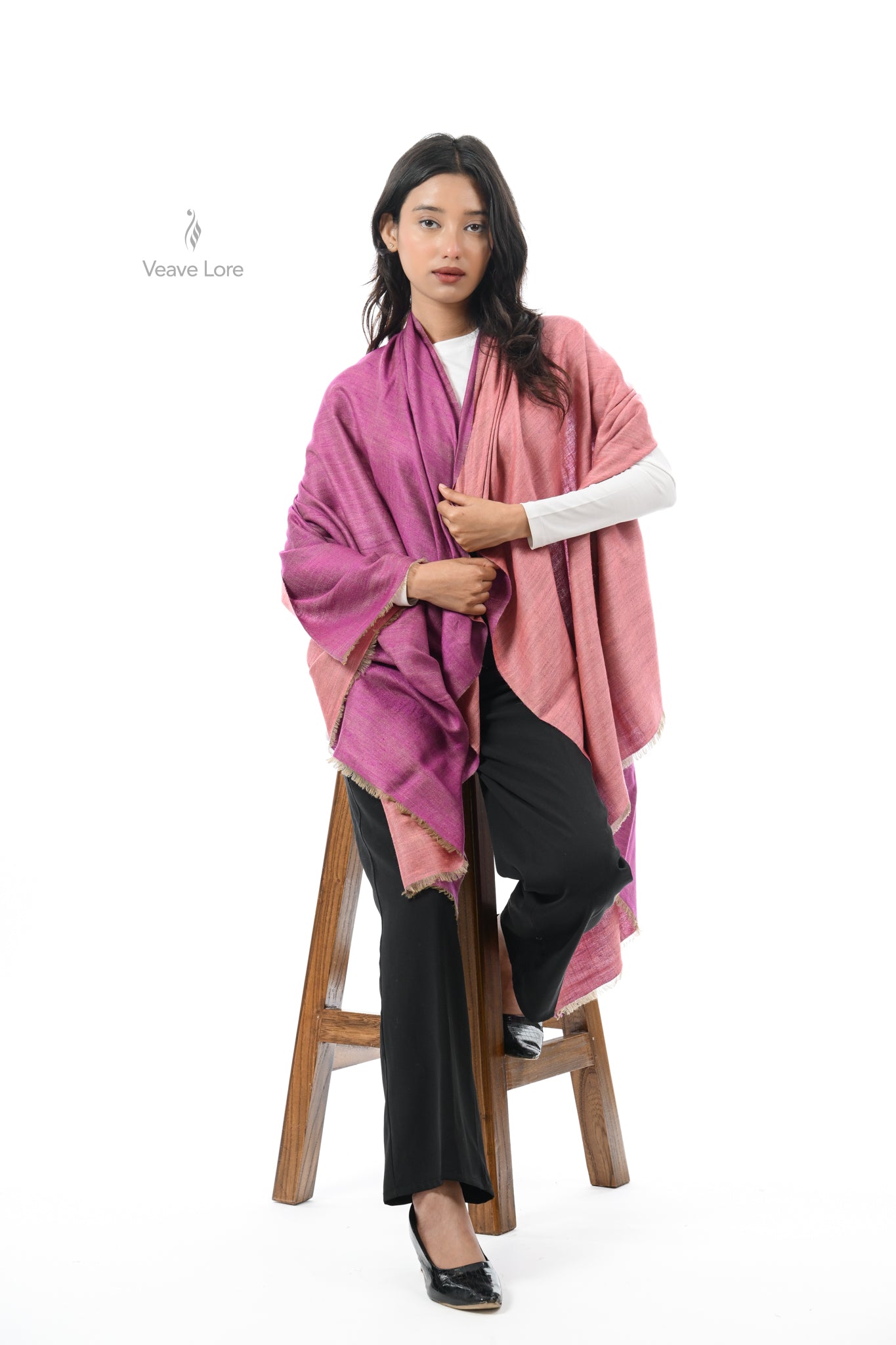 Arghavan Blush Pashmina Shawl