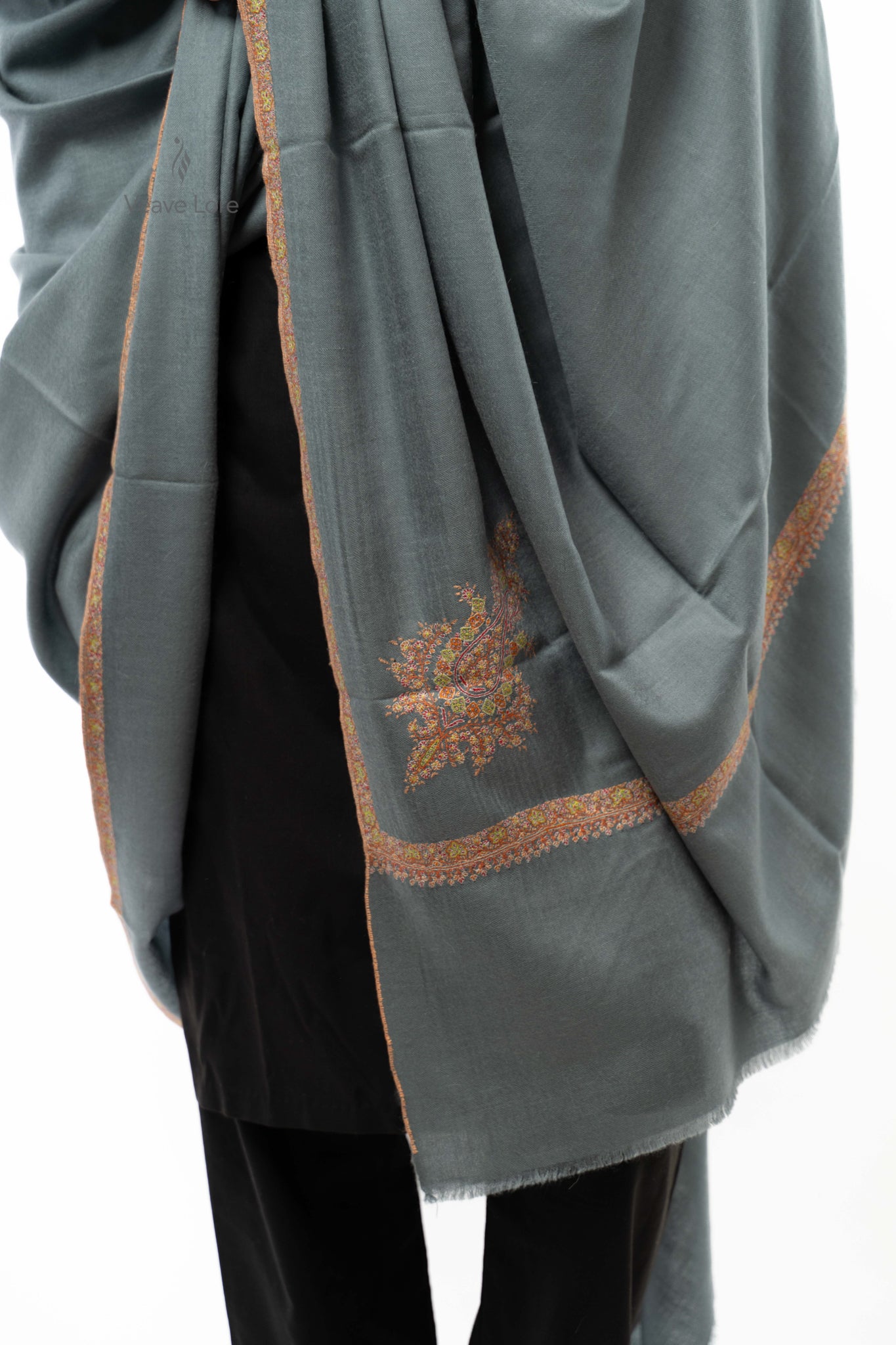 Slate Ember Pashmina Shawl