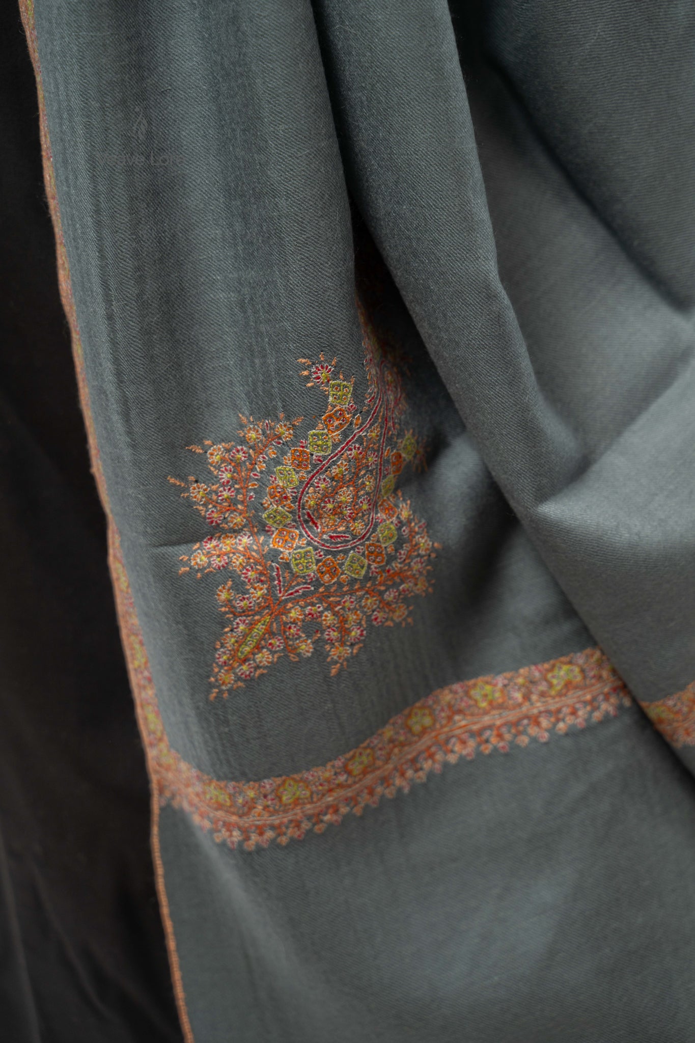 Slate Ember Pashmina Shawl
