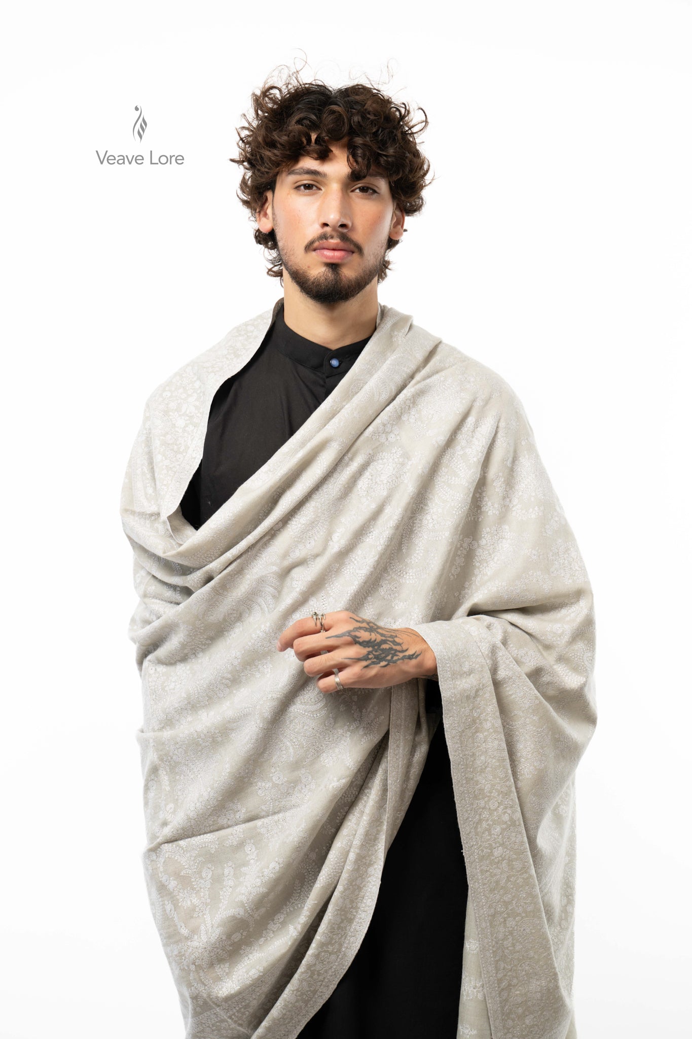 Pearl Thicket Pashmina Shawl
