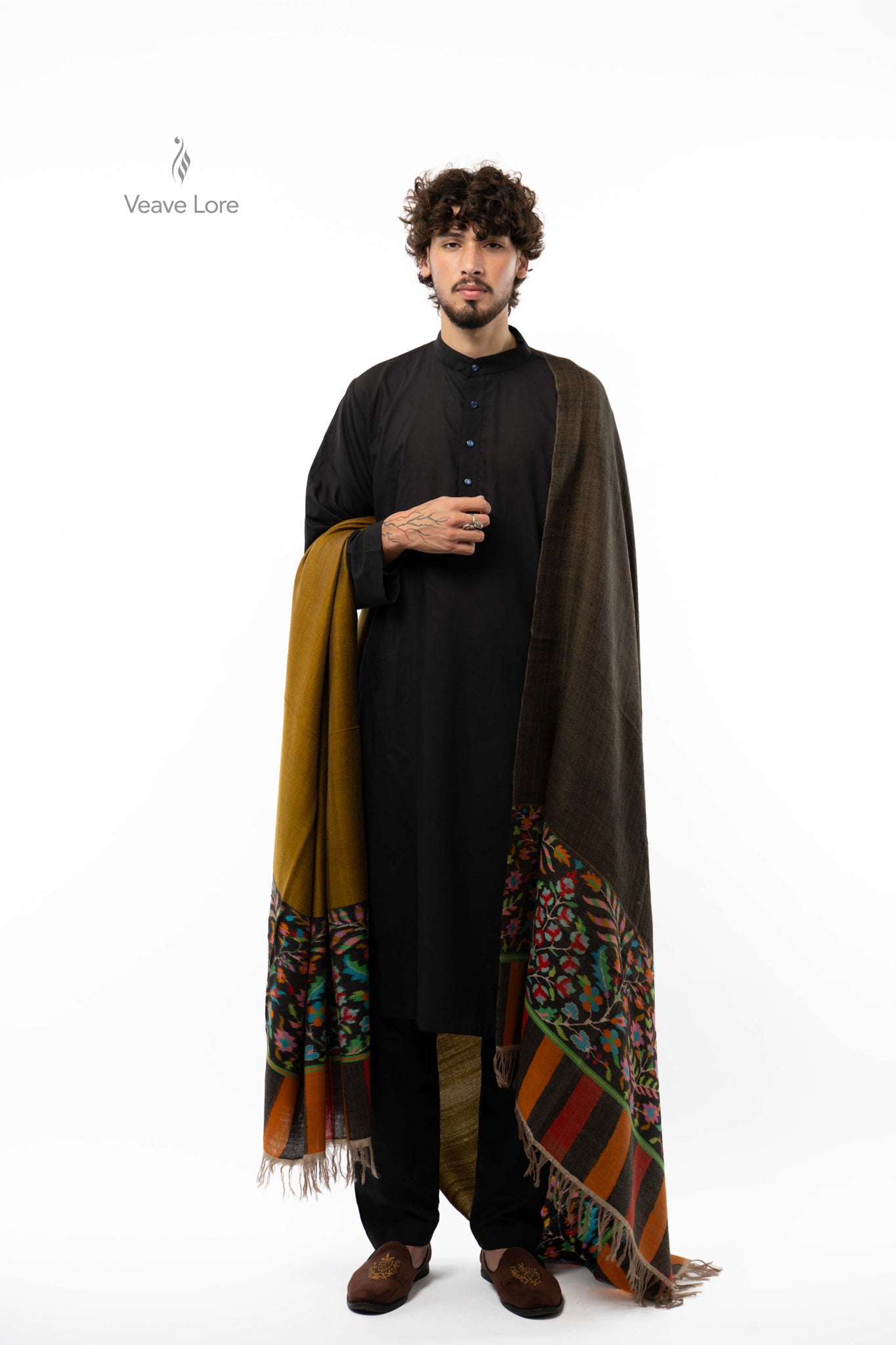 Ashfield Flora Pashmina Shawl