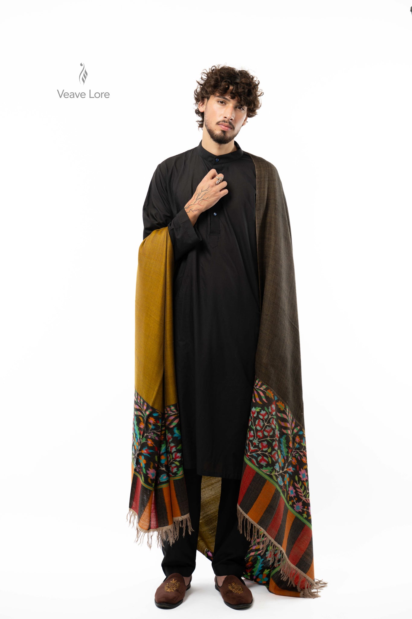 Ashfield Flora Pashmina Shawl