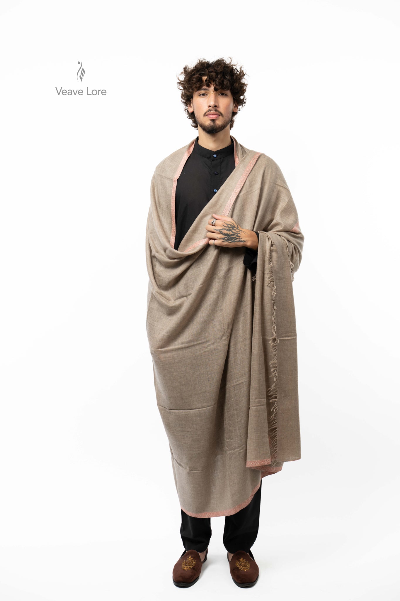 Driftwood Copper Pashmina Shawl