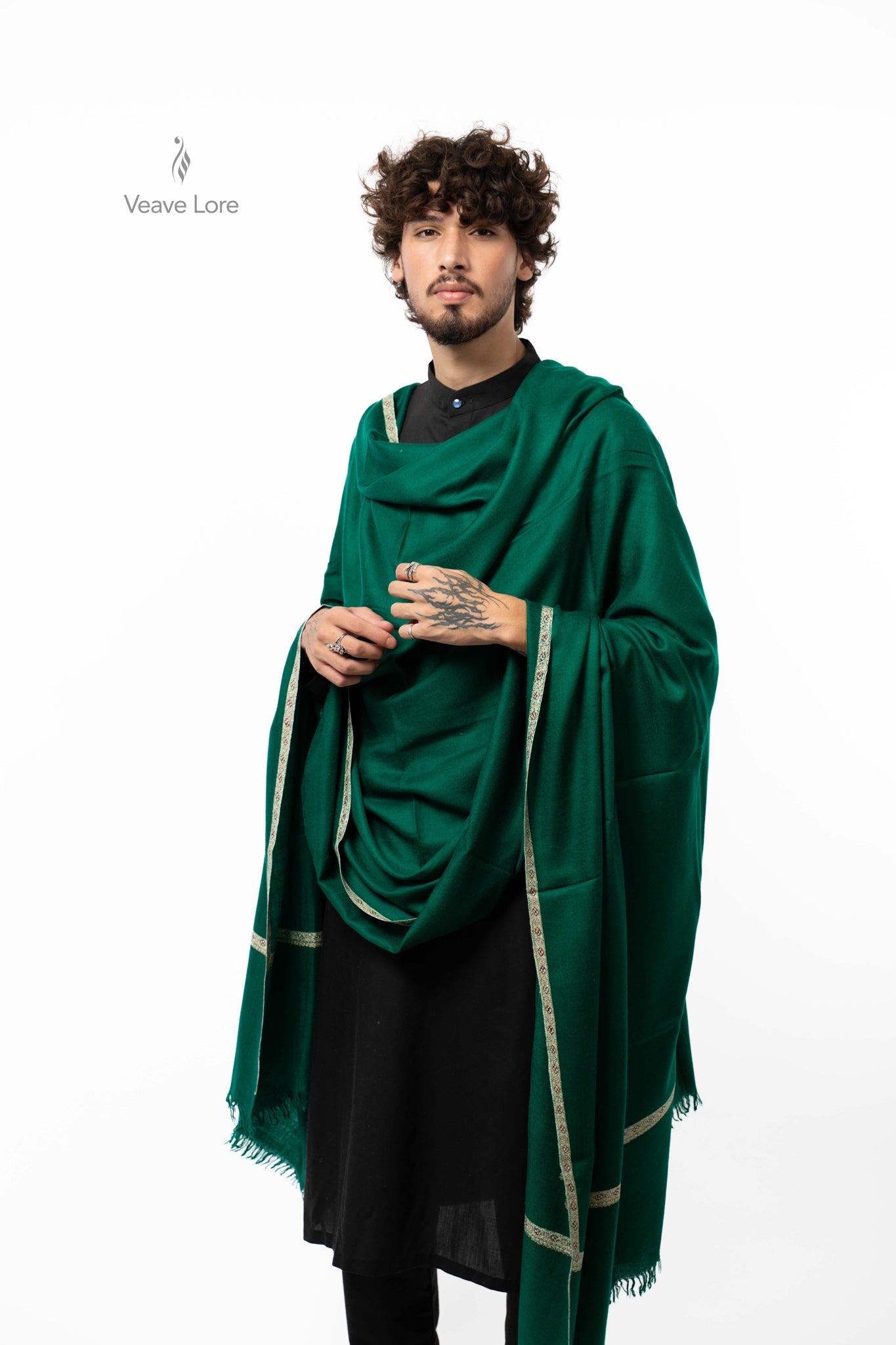 Emerald Regent Pashmina Shawl
