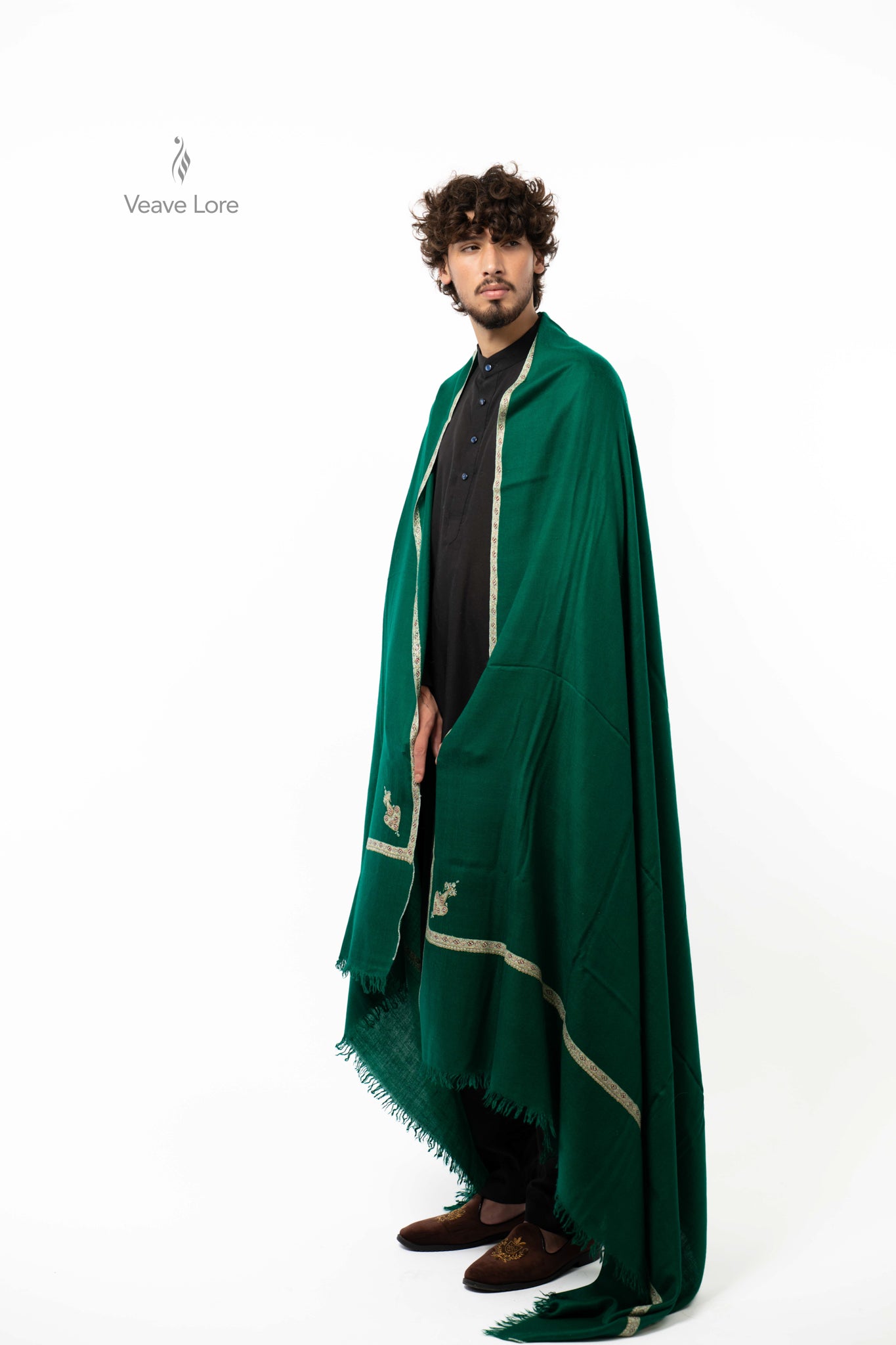 Emerald Regent Pashmina Shawl
