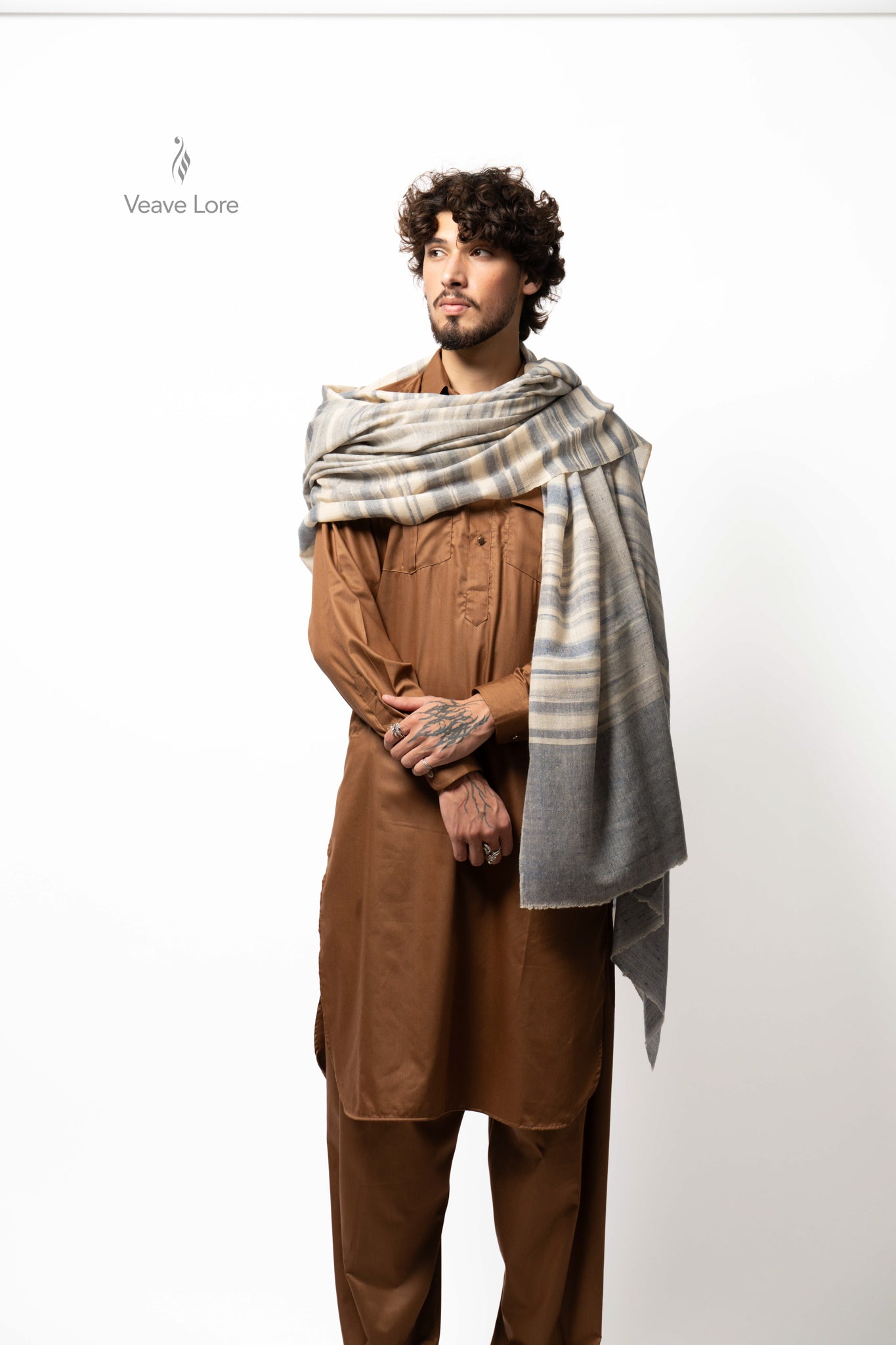 Harbor Mist Pashmina Shawl