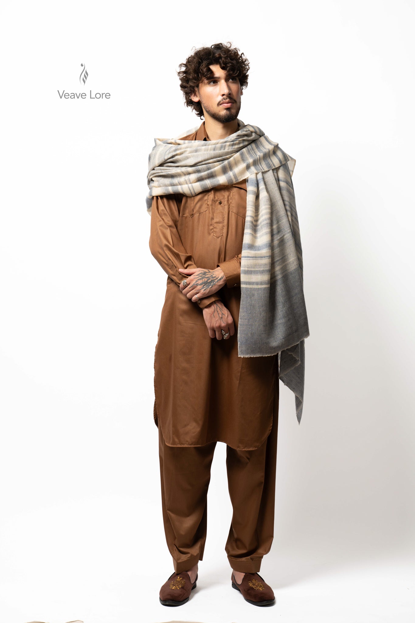 Harbor Mist Pashmina Shawl
