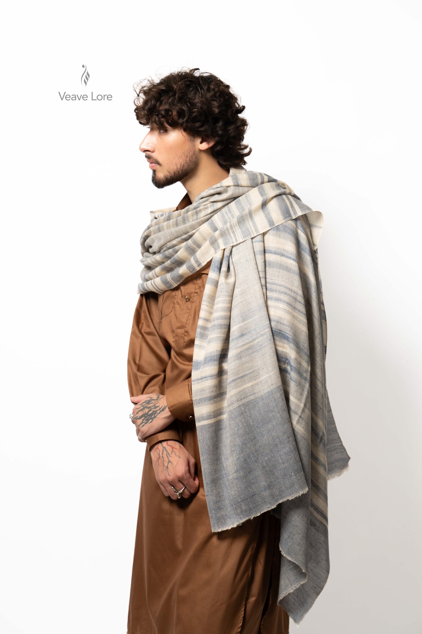 Harbor Mist Pashmina Shawl