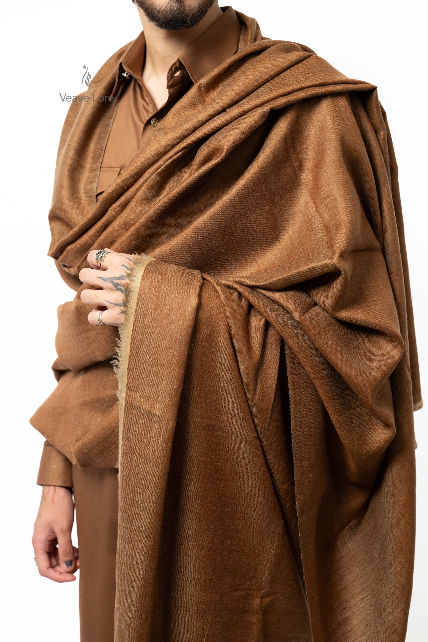 Umber Hearth Pashmina Shawl