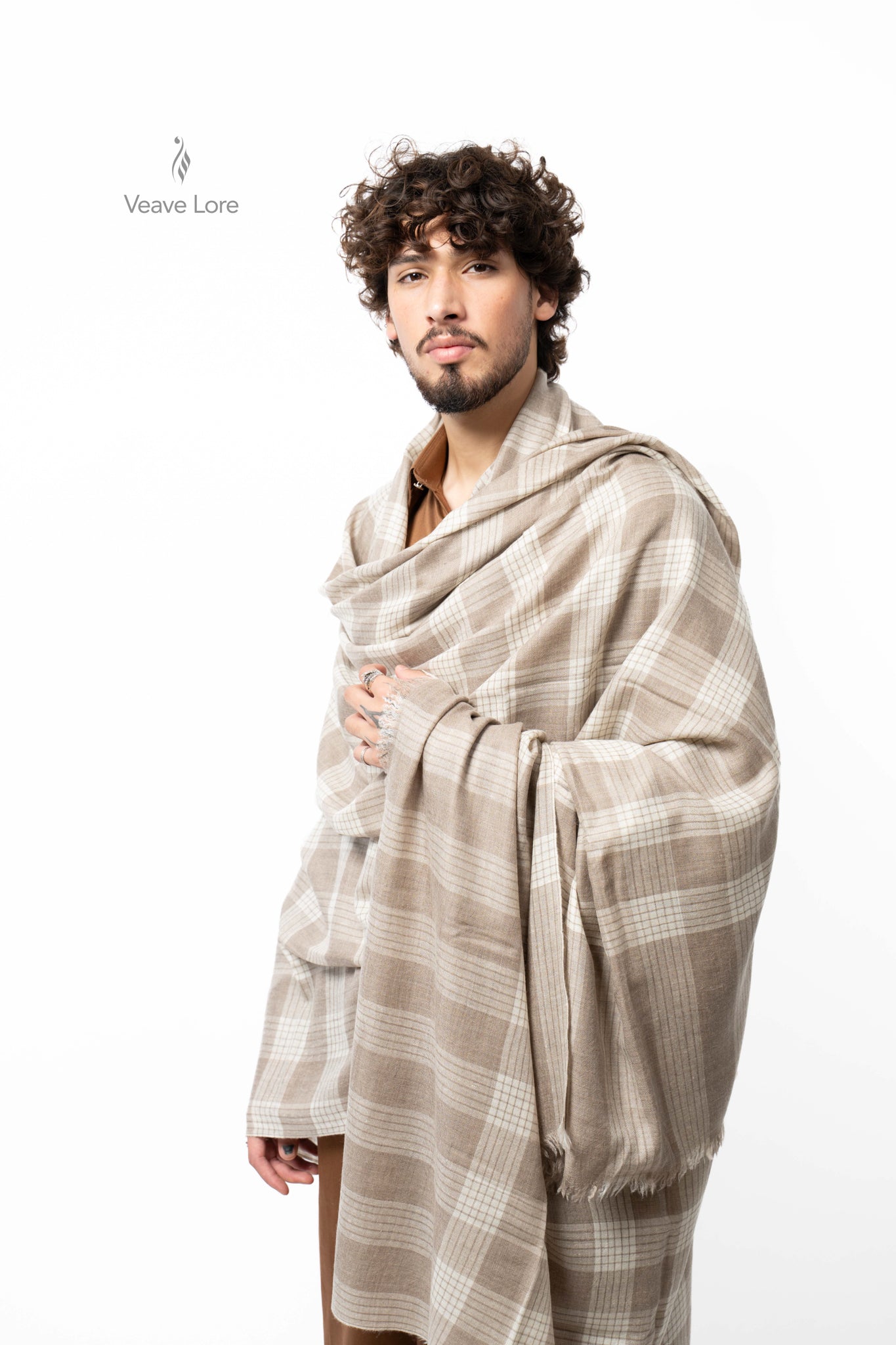 Barley Meridian Pashmina Shawl