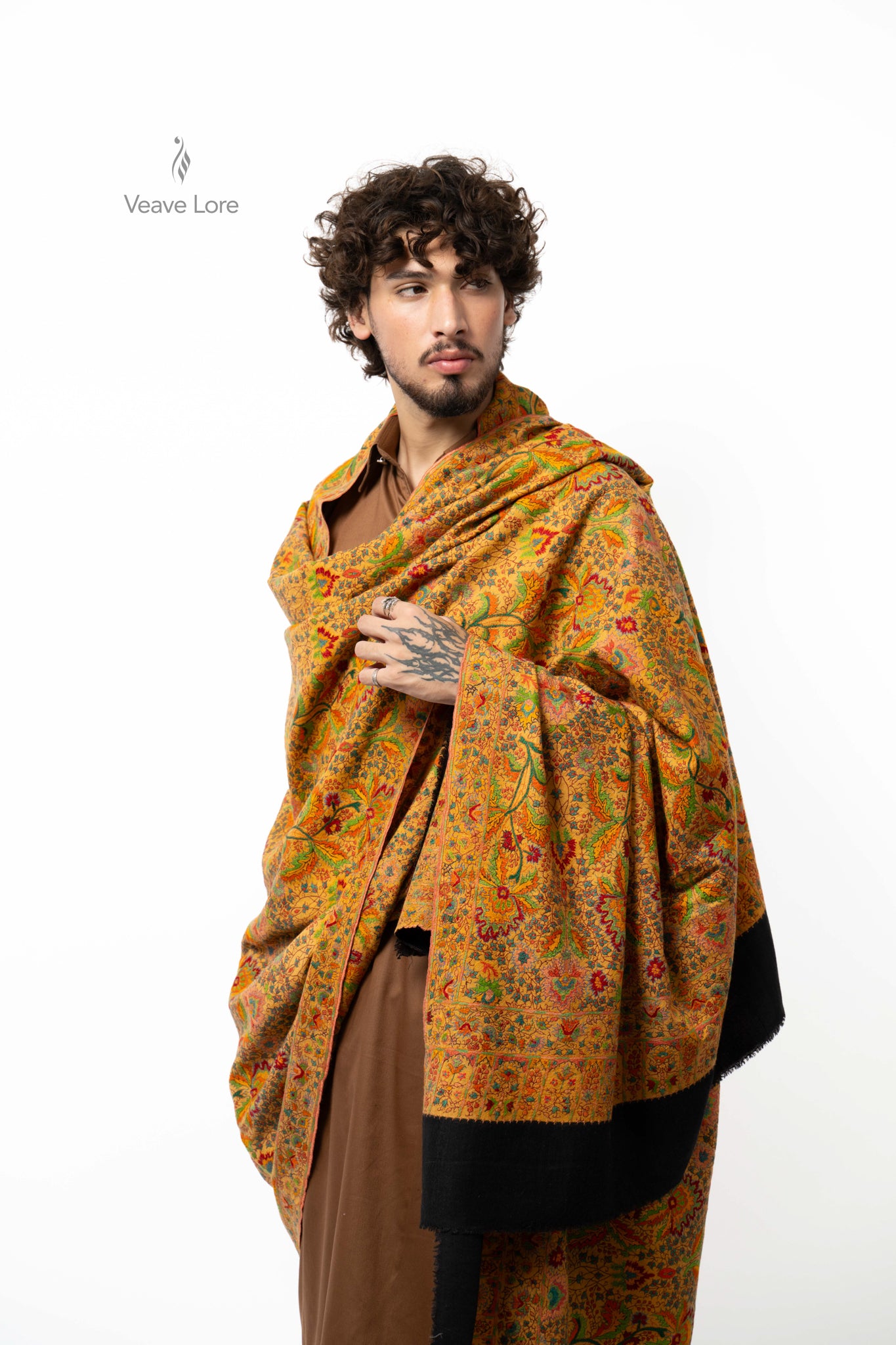 Amber Marigold Pashmina Shawl