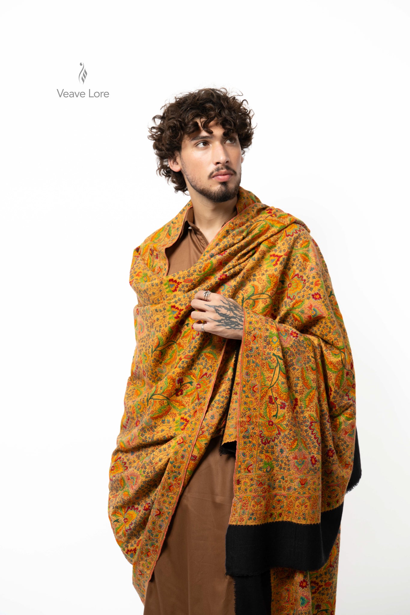 Amber Marigold Pashmina Shawl