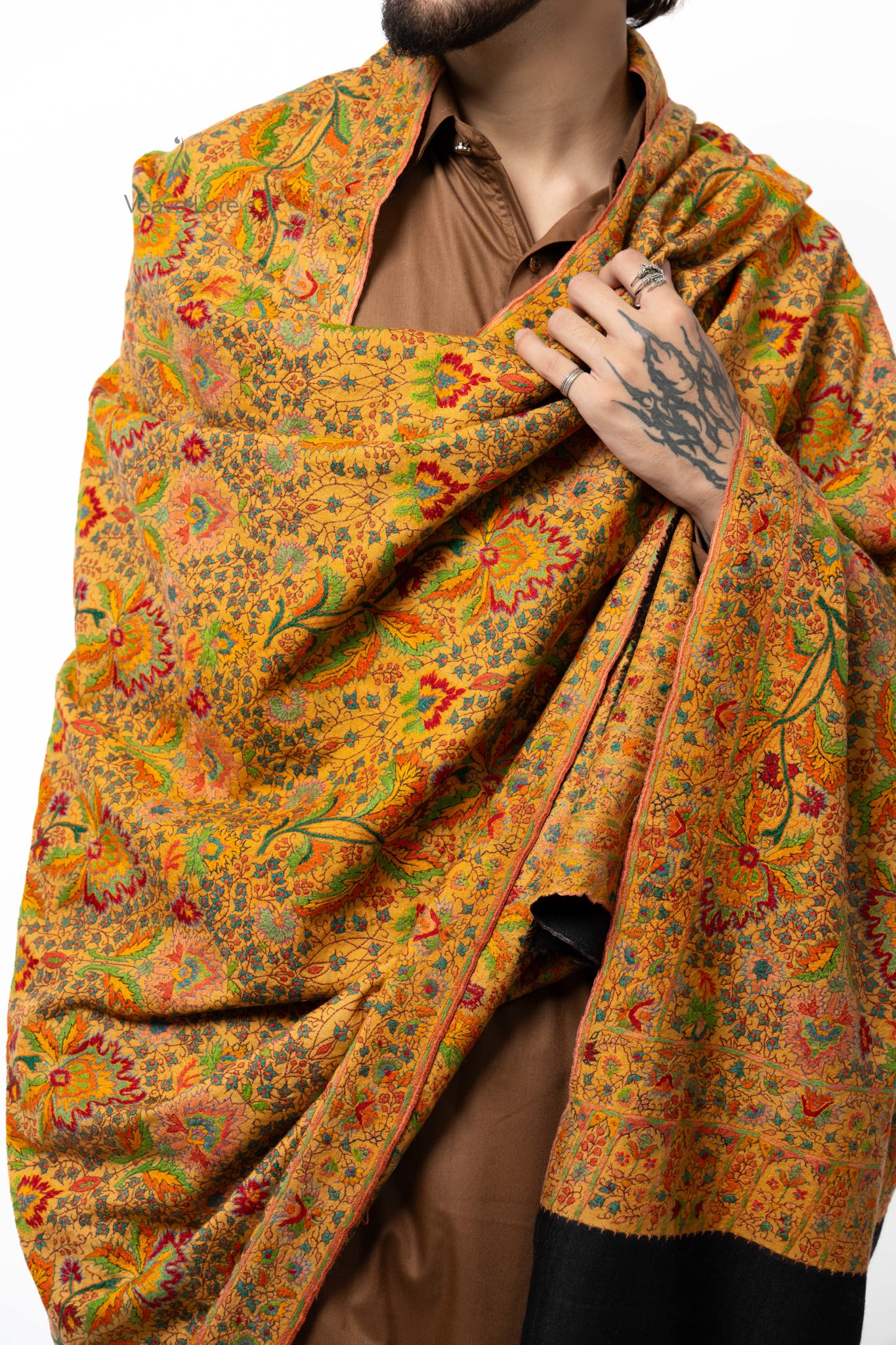 Amber Marigold Pashmina Shawl