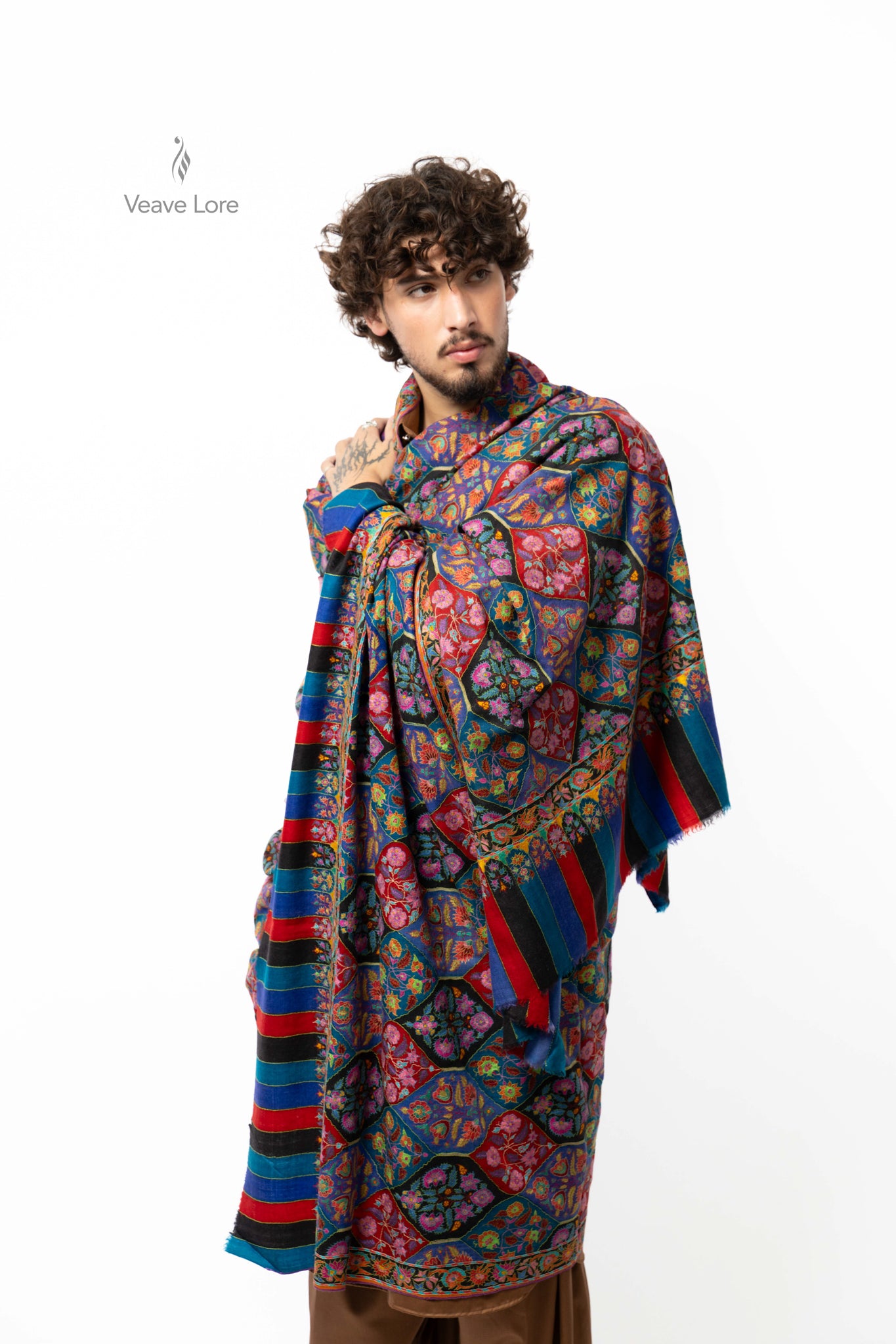 Carnival Lattice Pashmina Shawl