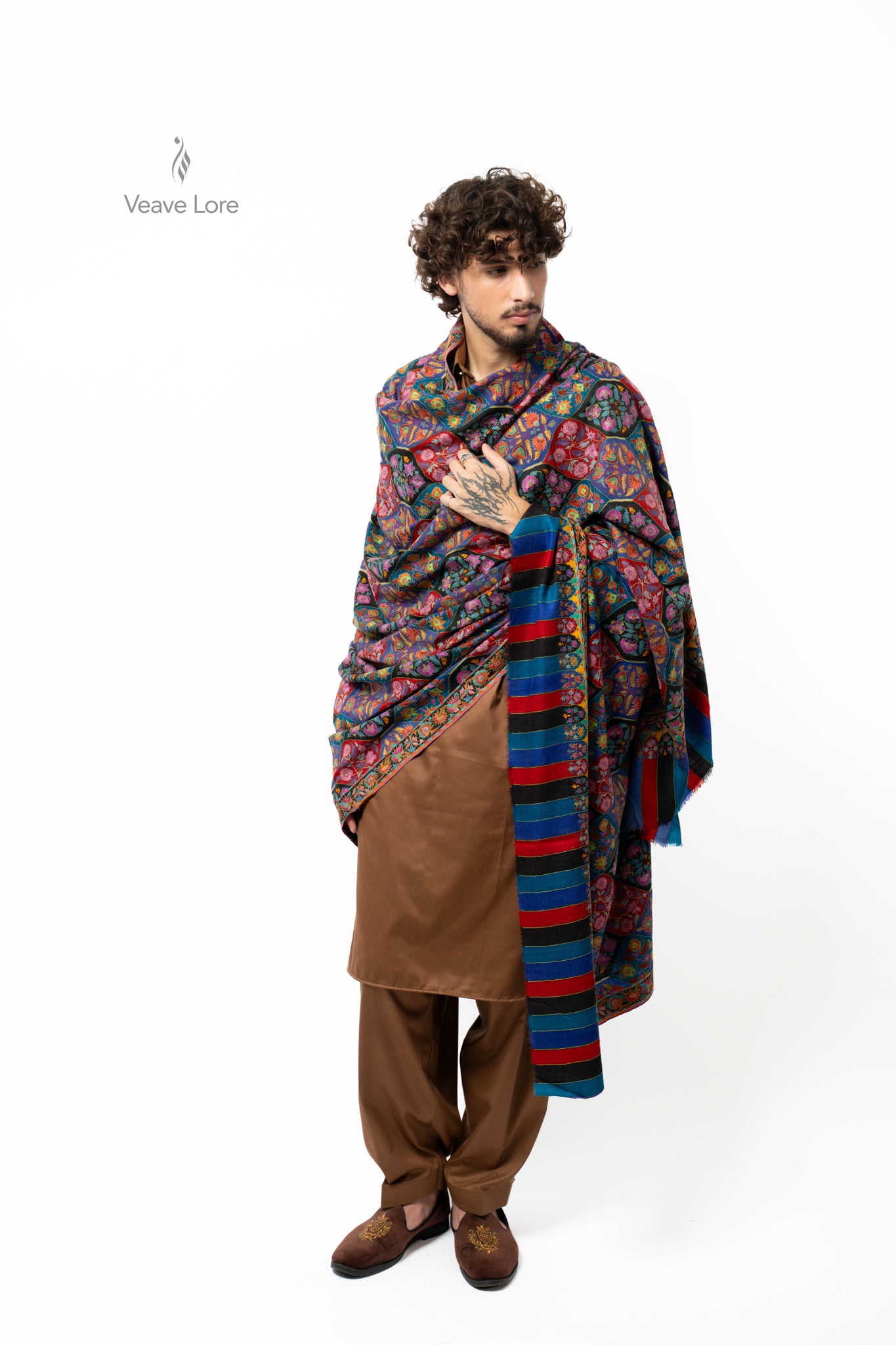 Carnival Lattice Pashmina Shawl