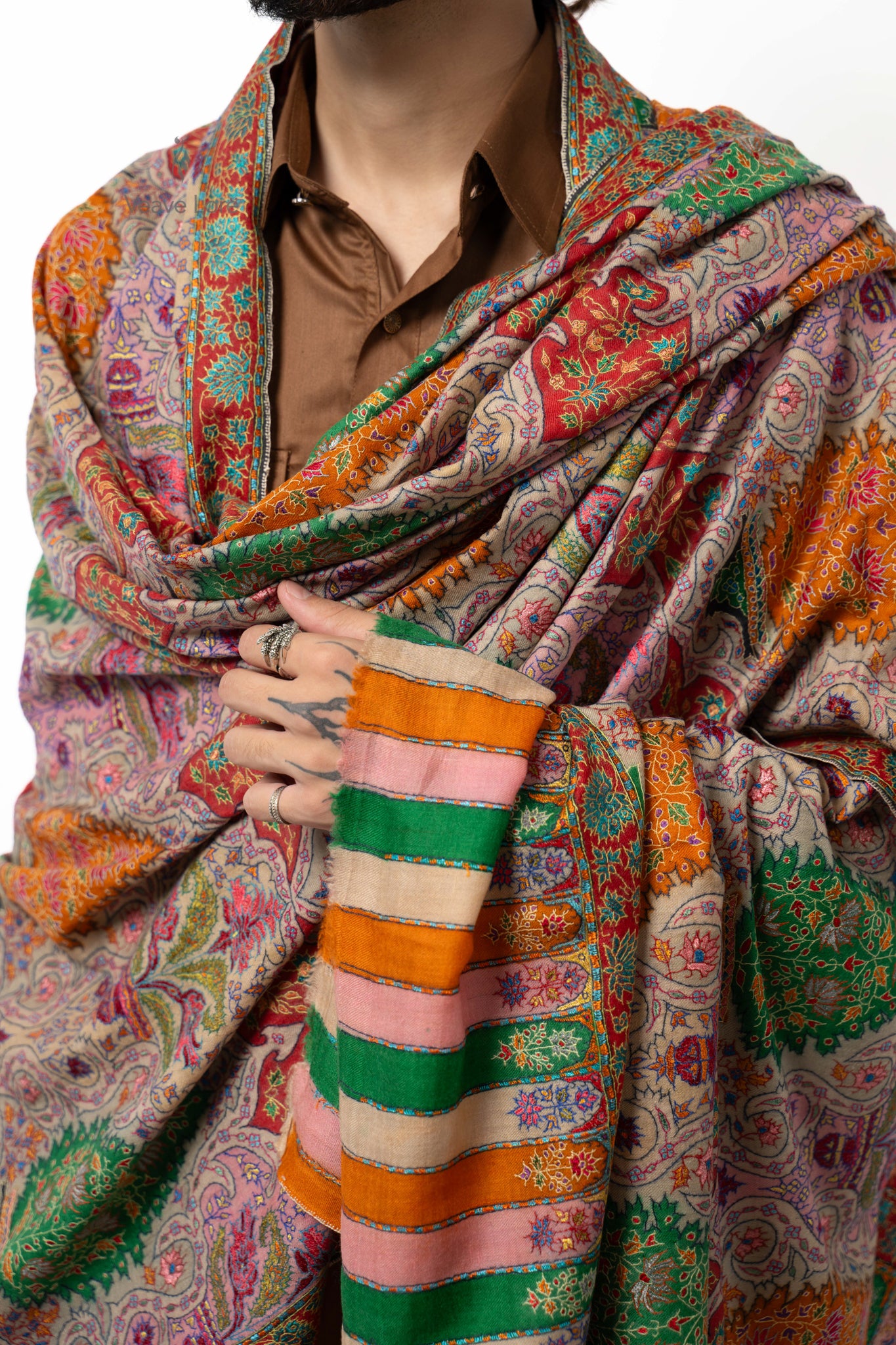 Spectrum Vine Pashmina Shawl