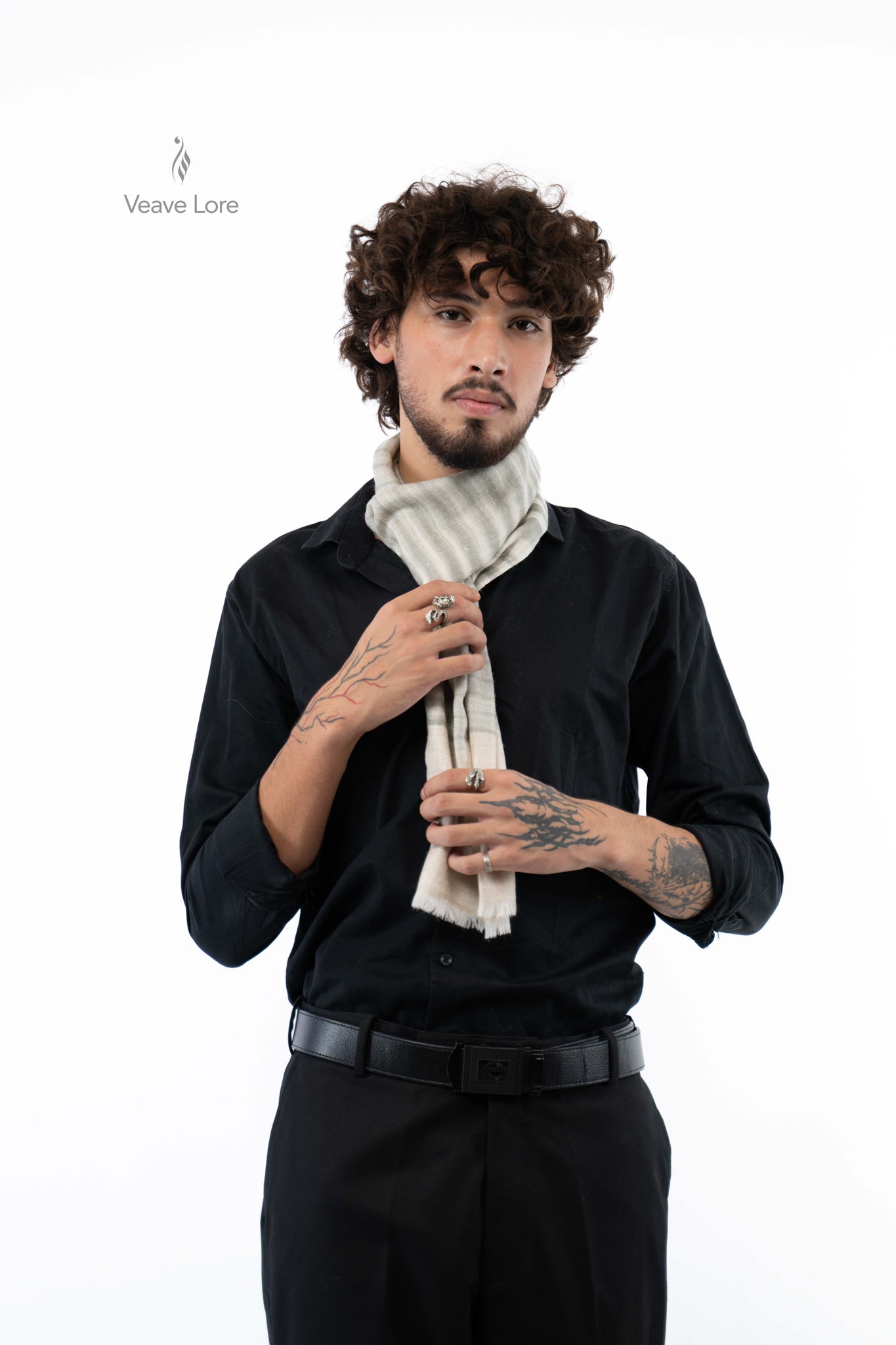 Dove Cinder Pashmina Scarf