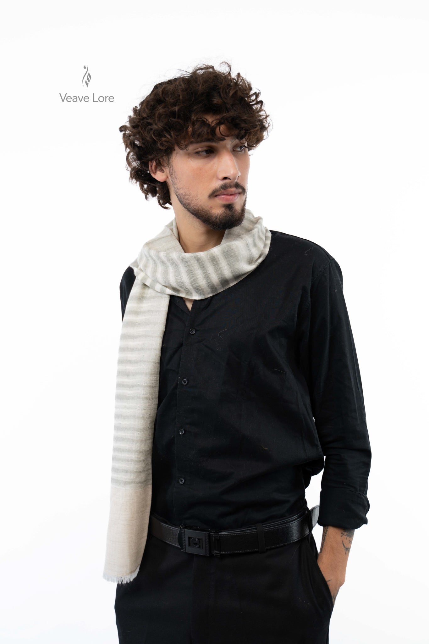 Dove Cinder Pashmina Scarf
